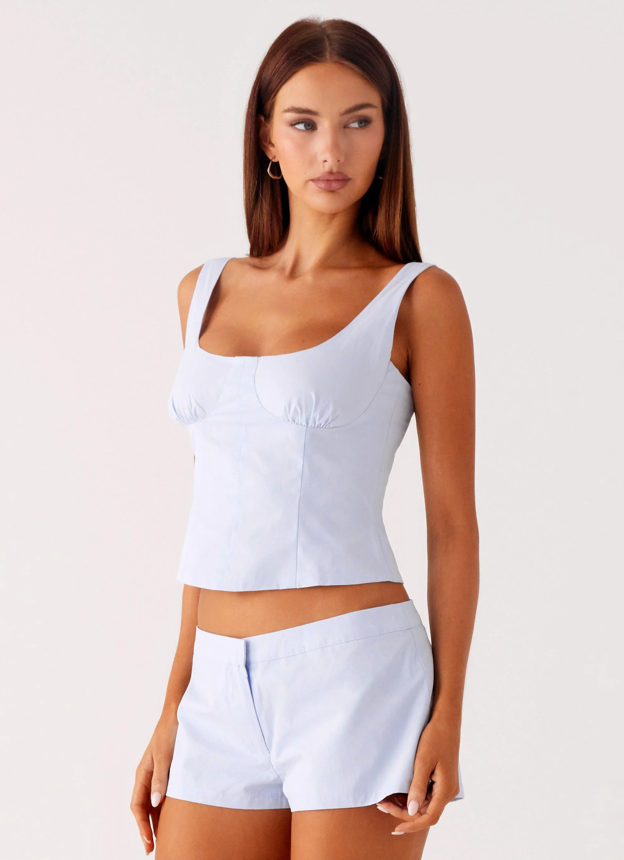 Coastline Bustier Top - Blue - Image 6