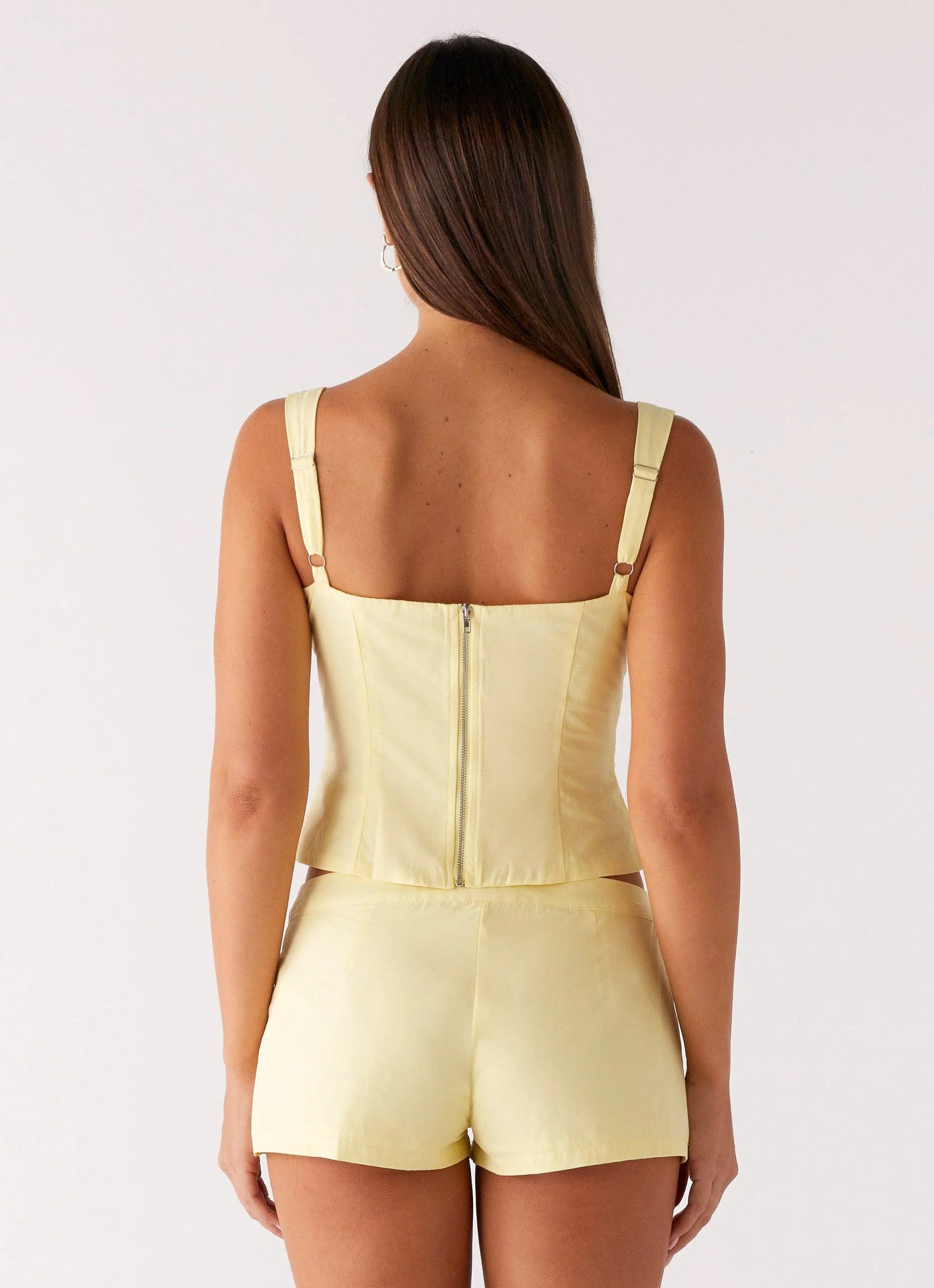 Coastline Bustier Top - Yellow - Image 4