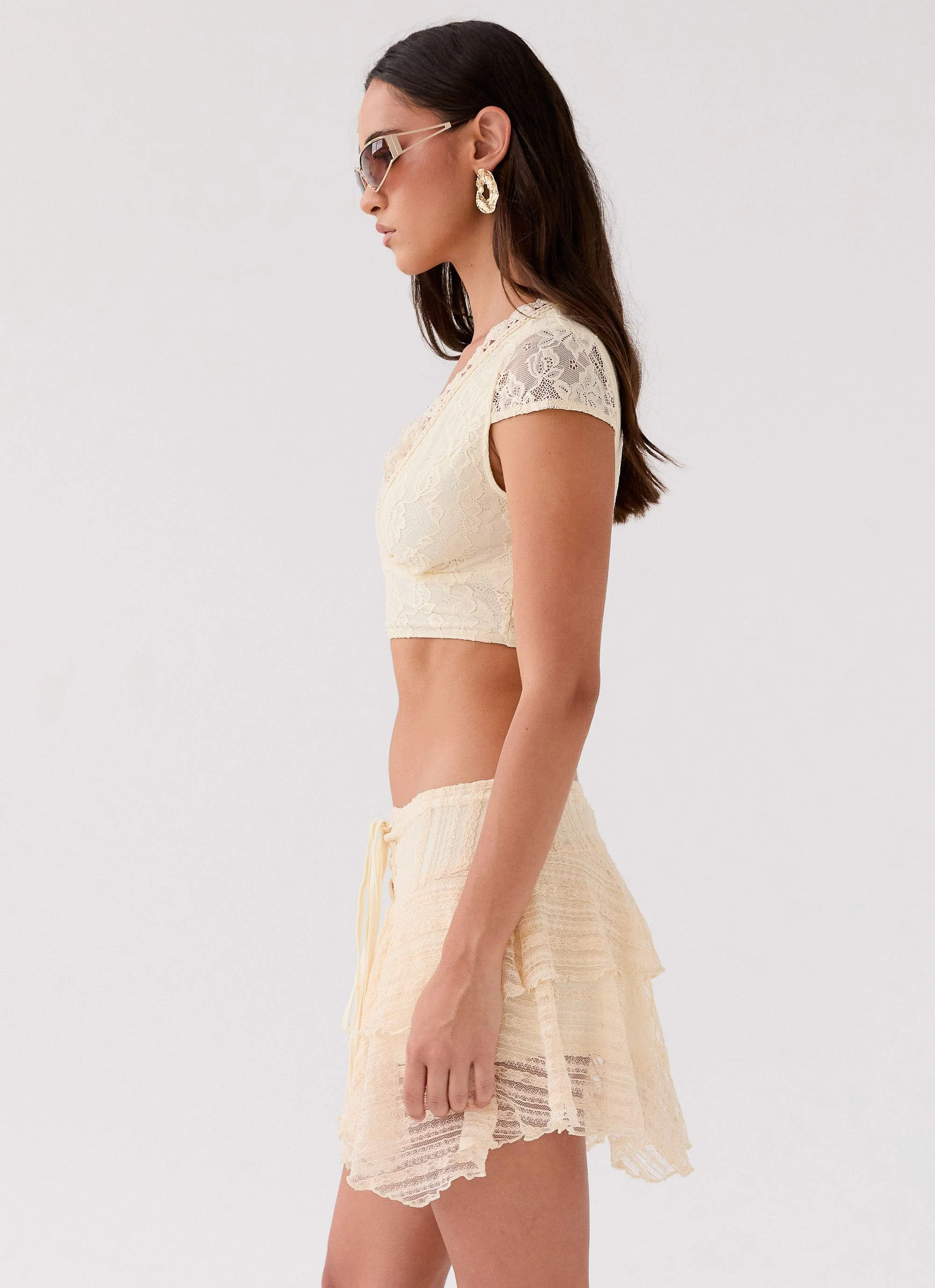 Coconut Cove Mini Skirt - Ivory - Image 4