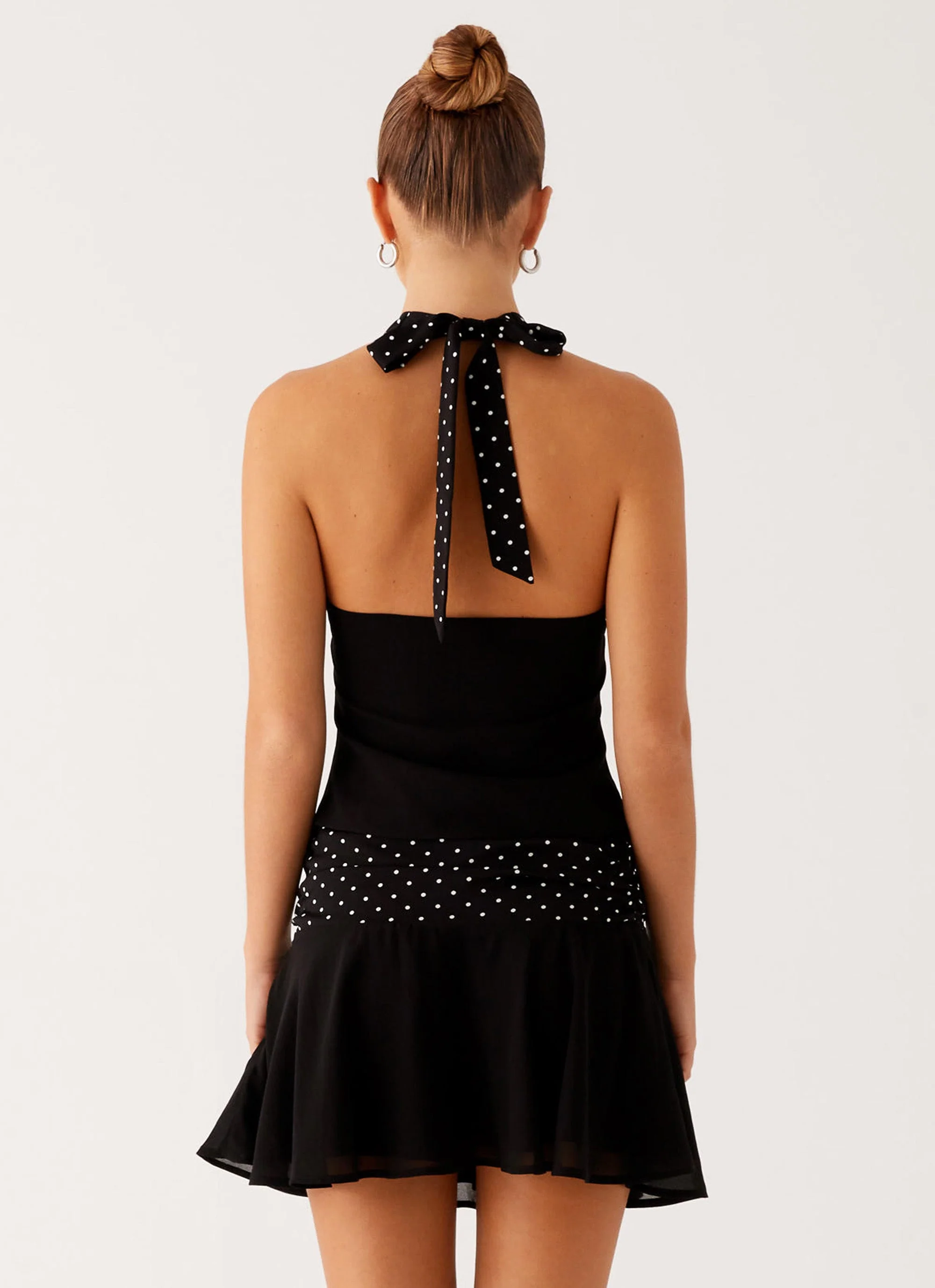 Colby Mini Skirt - Black Polka Dot - Image 4