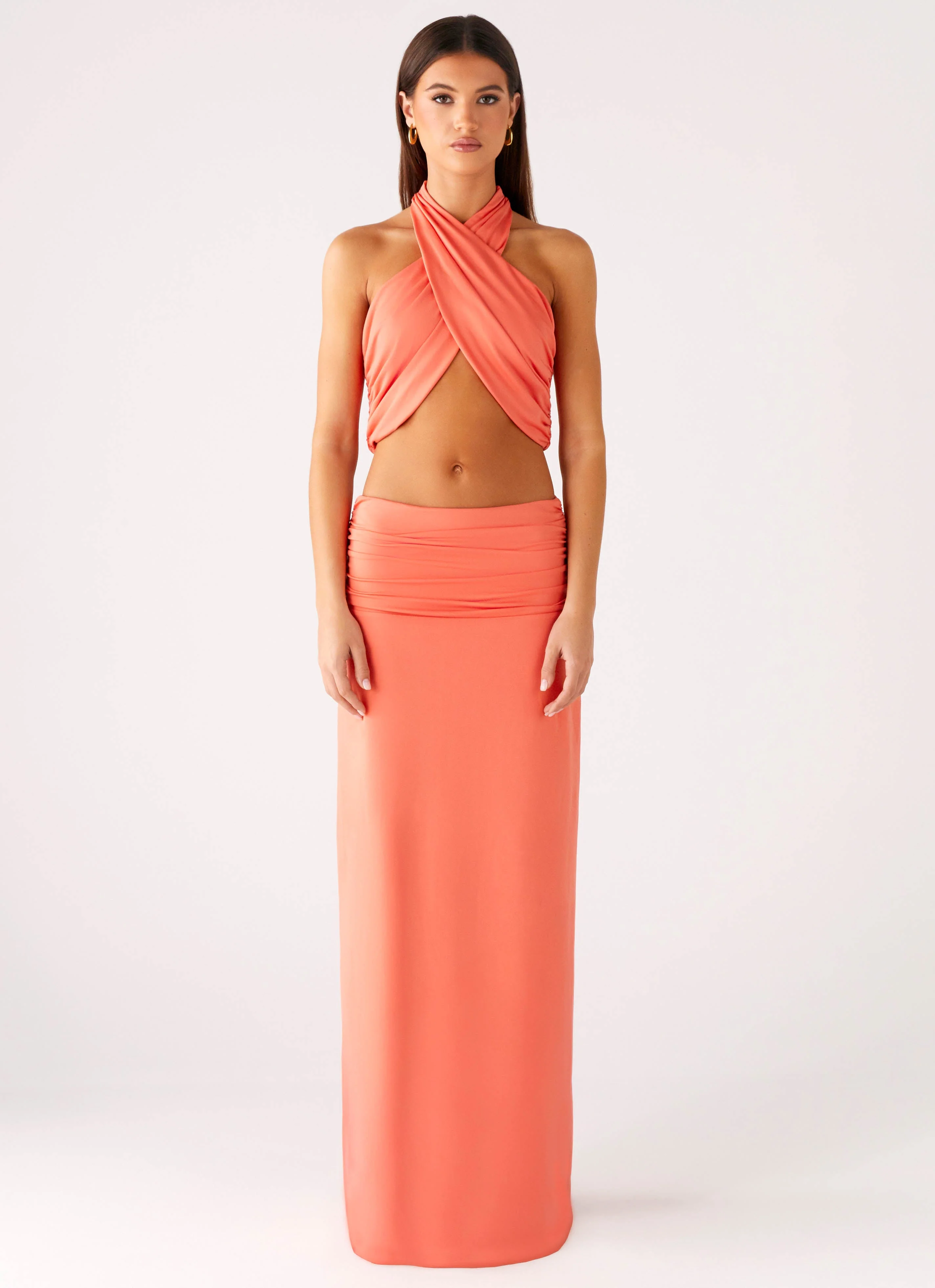 Coletta Wrap Top - Coral - Image 5