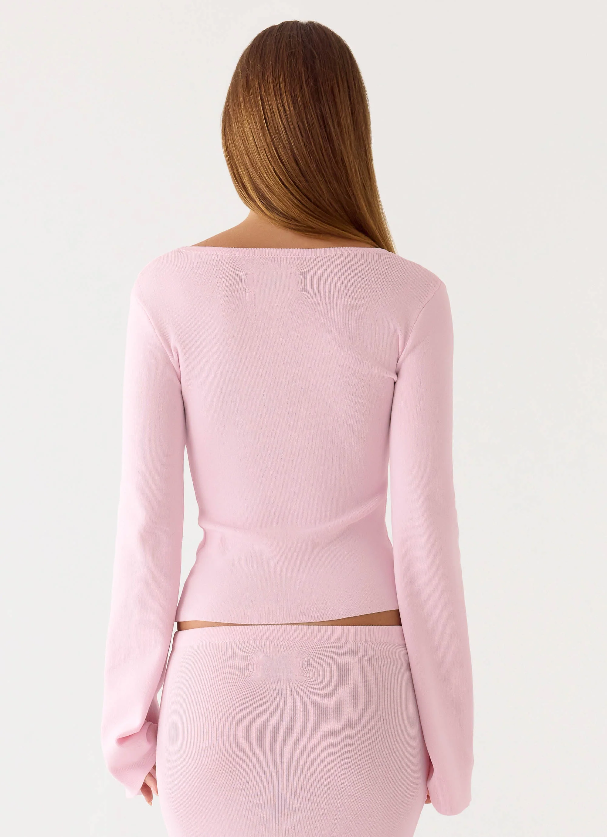 Colipso Long Sleeve Top - Pink - Image 4