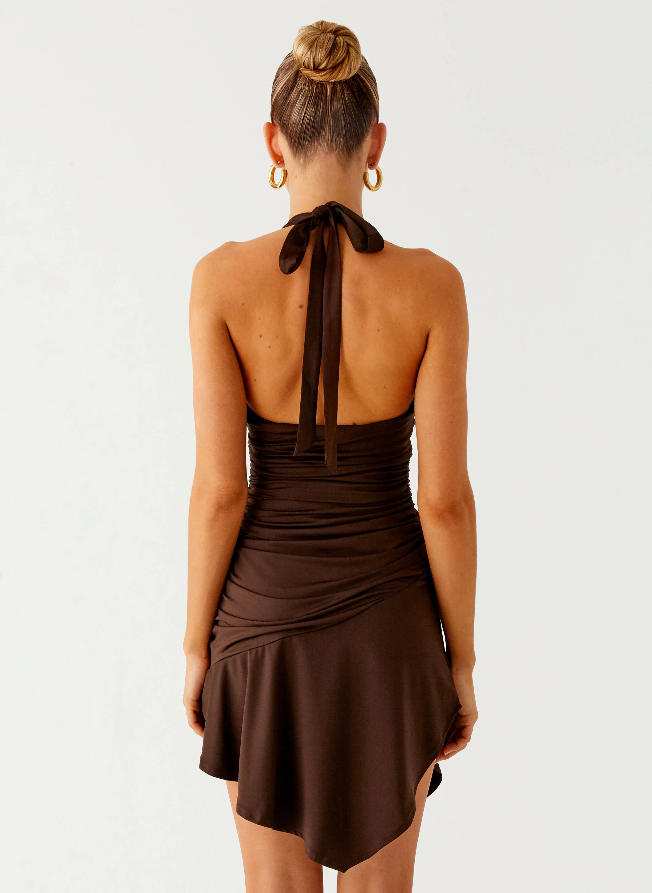 Colt Mini Dress - Chocolate - Image 4