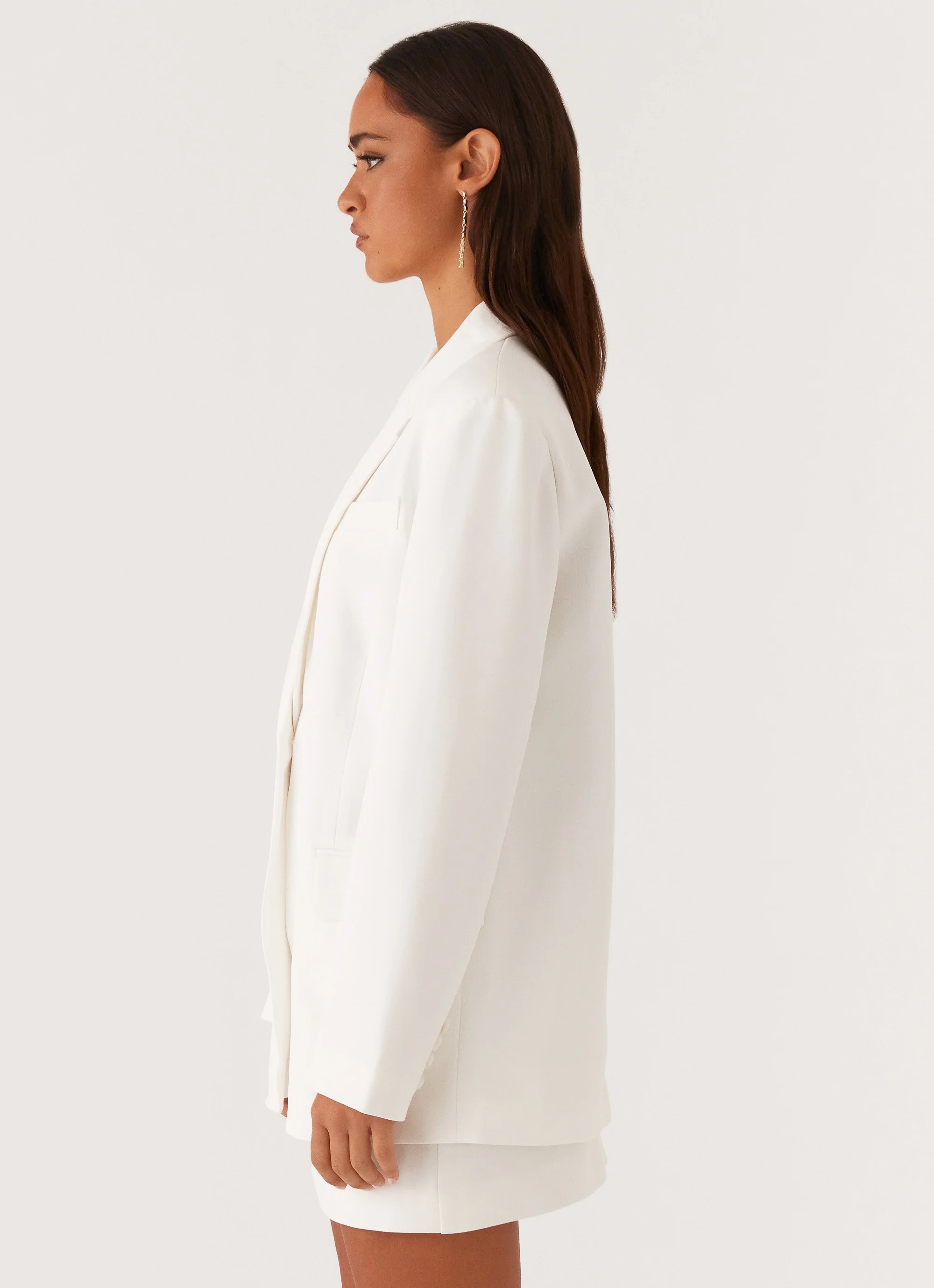 Concrete Jungle Oversized Blazer - Off White - Image 3