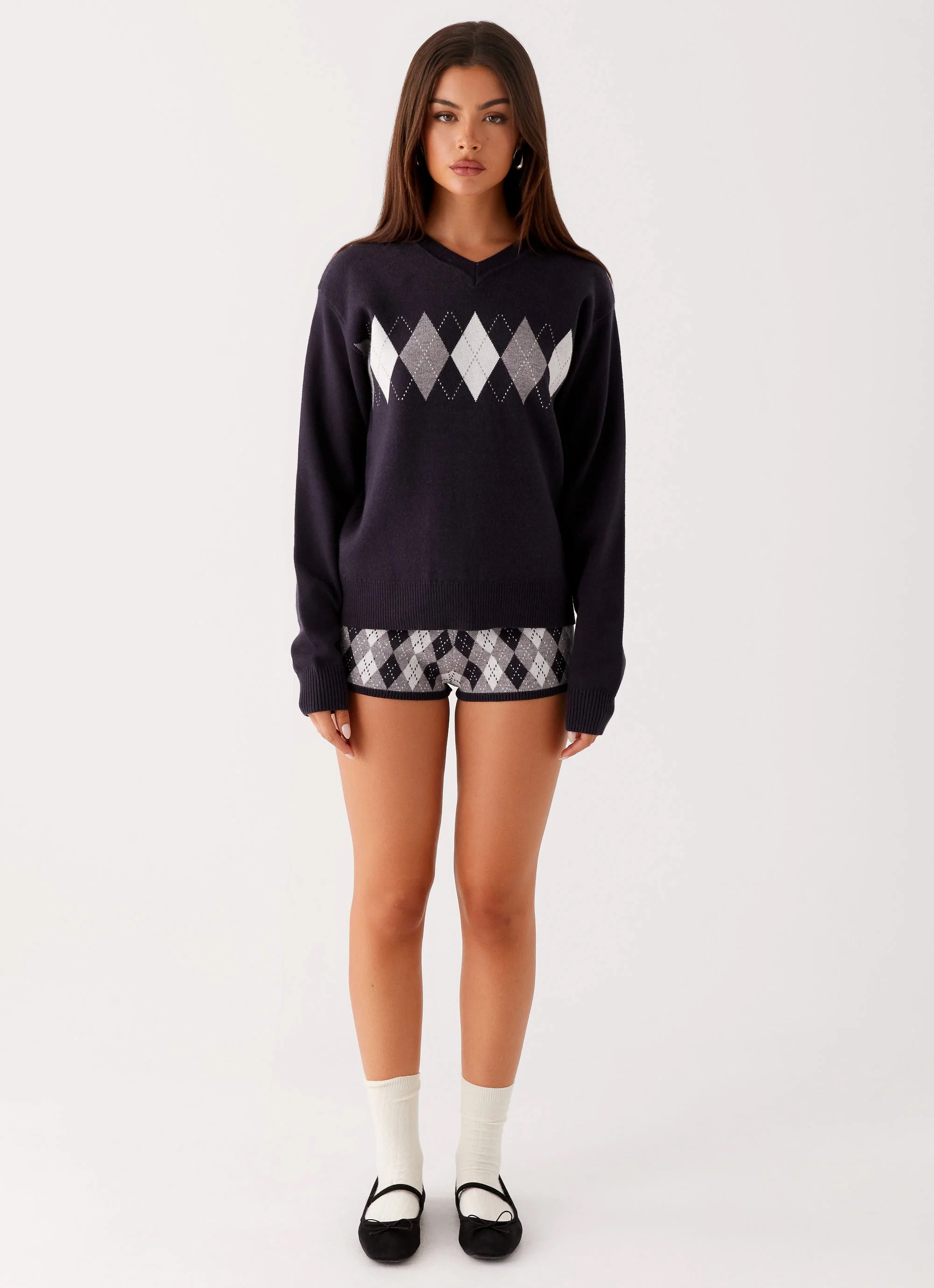 Context Knit Sweater - Navy - Image 2