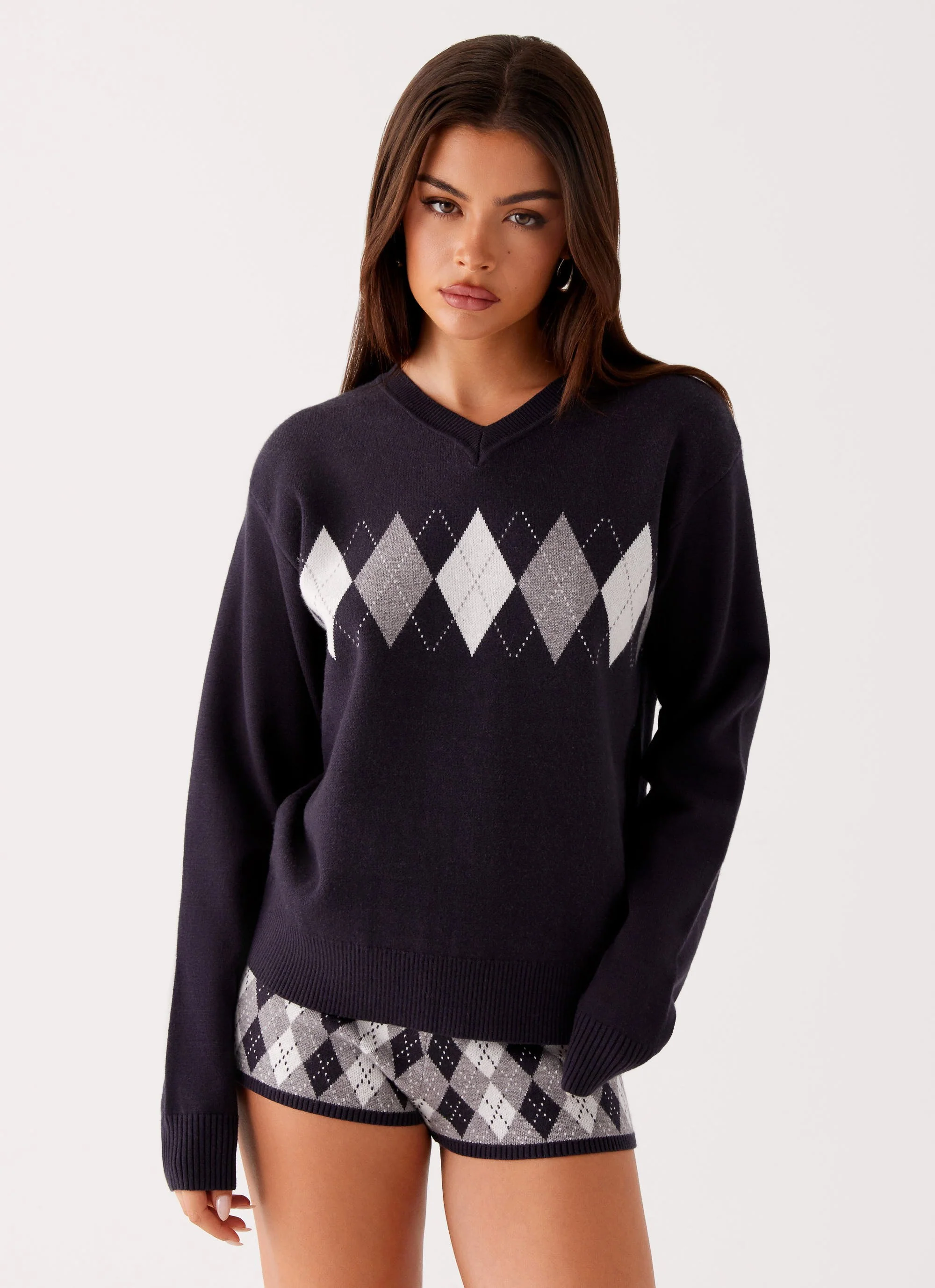 Context Knit Sweater - Navy - Image 5