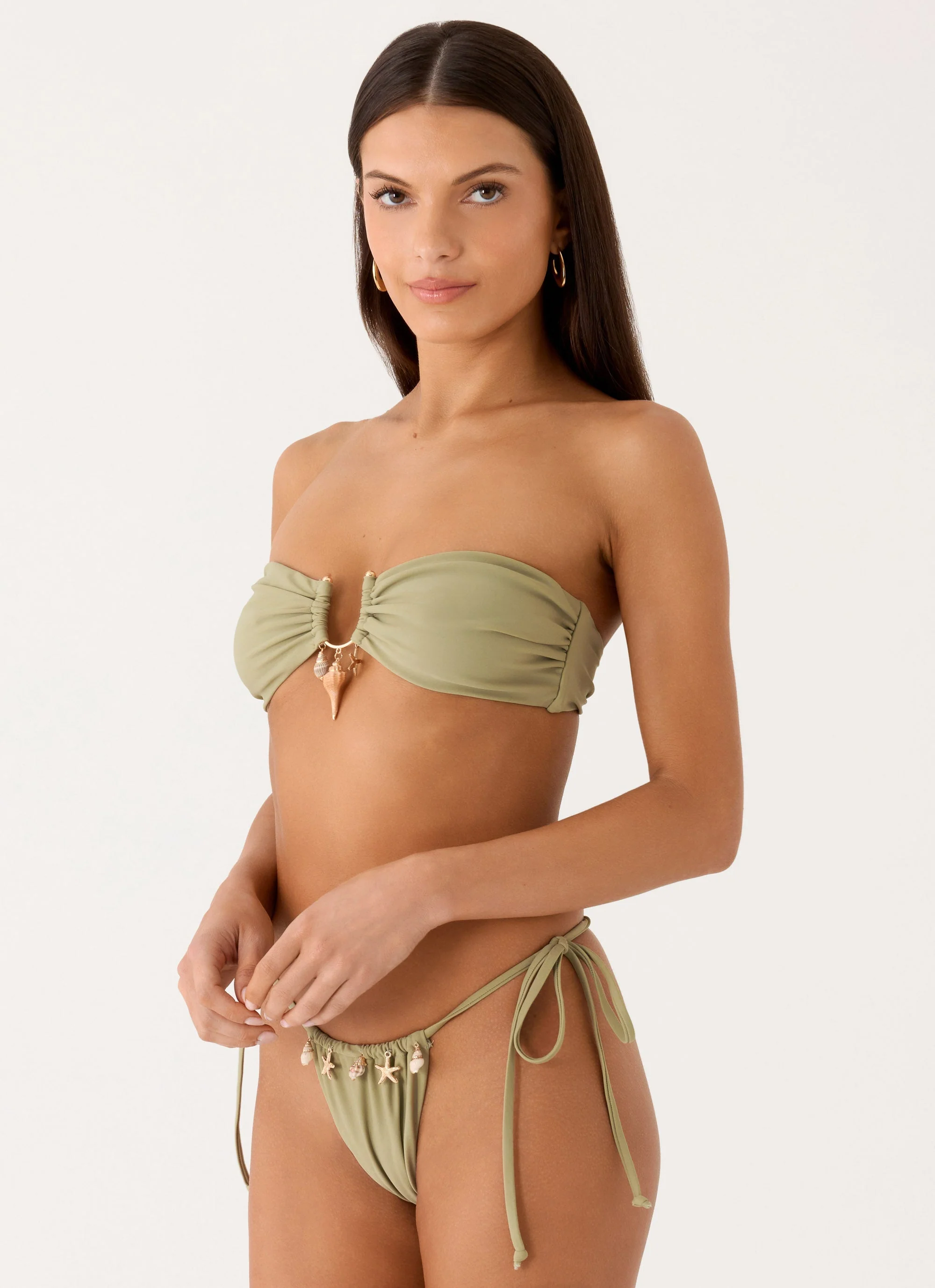 Corali Bikini Bottoms - Pale Olive - Image 6