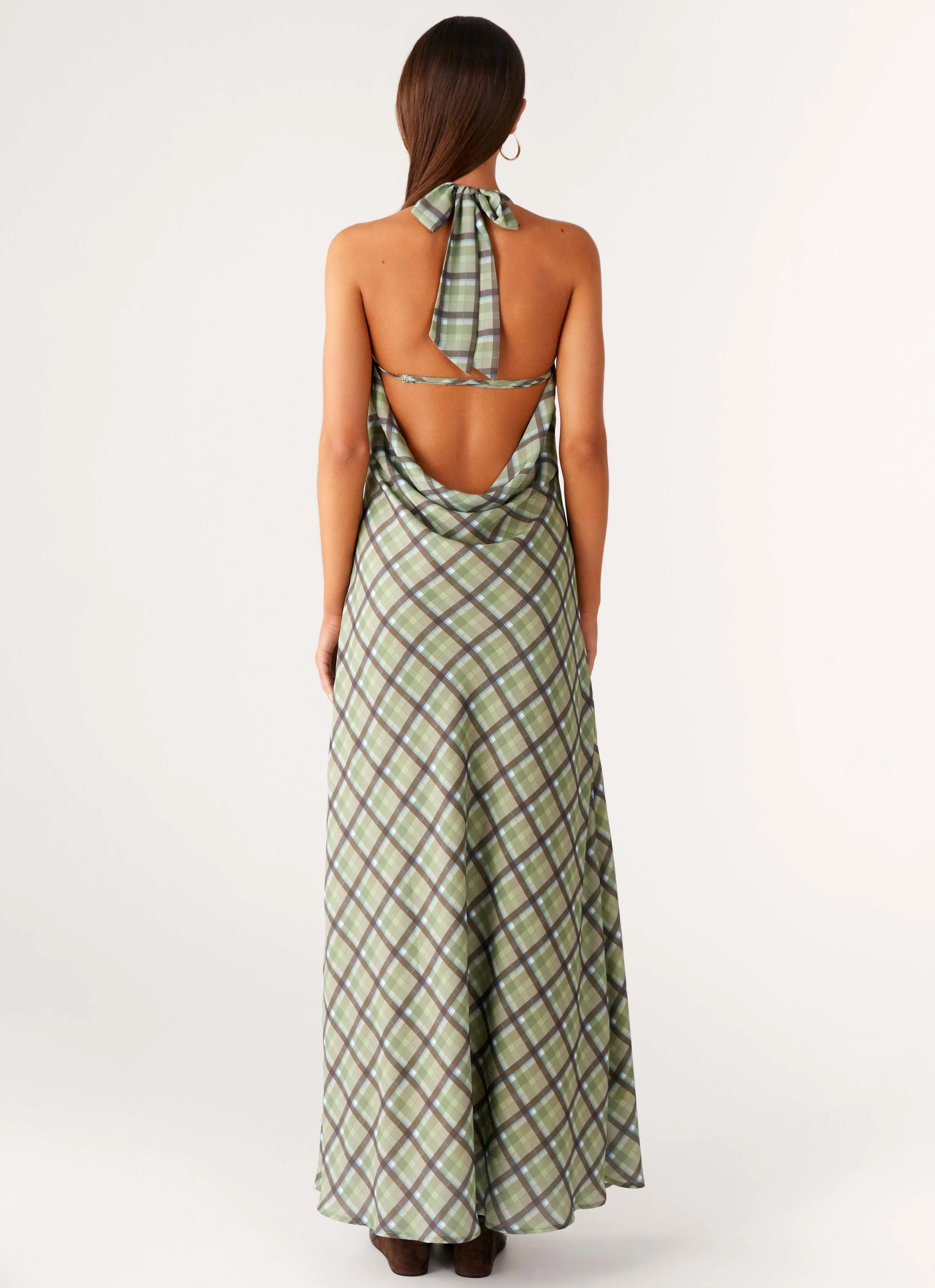 Coralie Maxi Dress - Cedar Check - Image 3