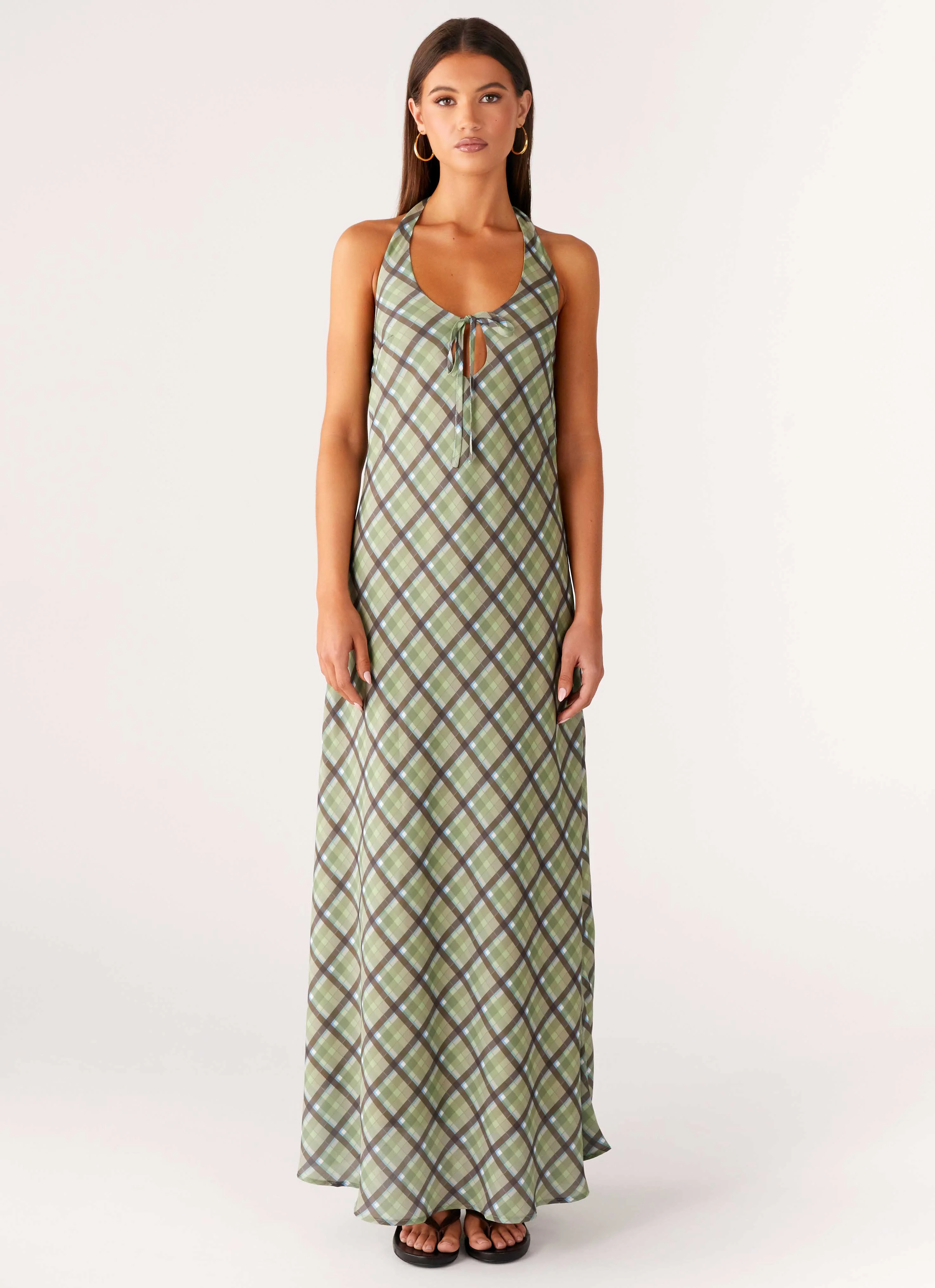 Coralie Maxi Dress - Cedar Check - Image 5