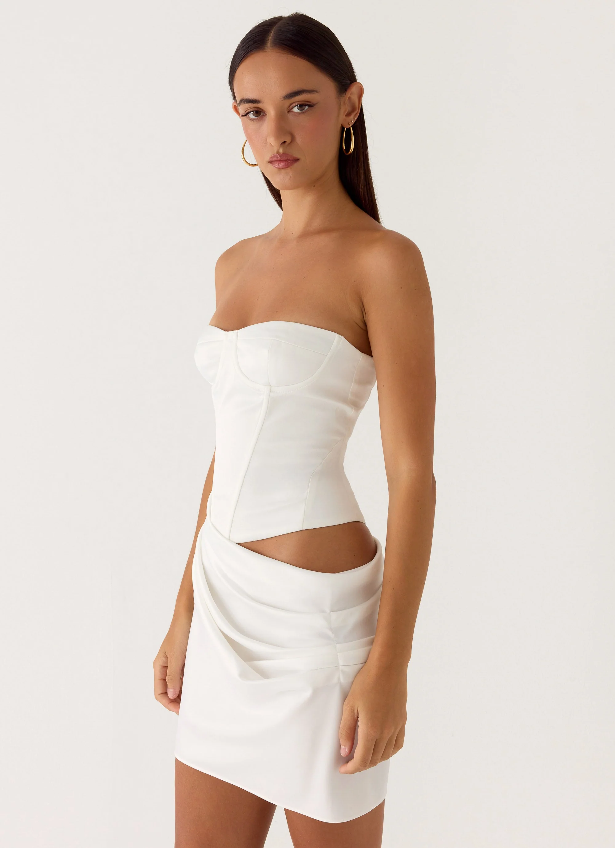 Cosmala Mini Dress - White - Image 5