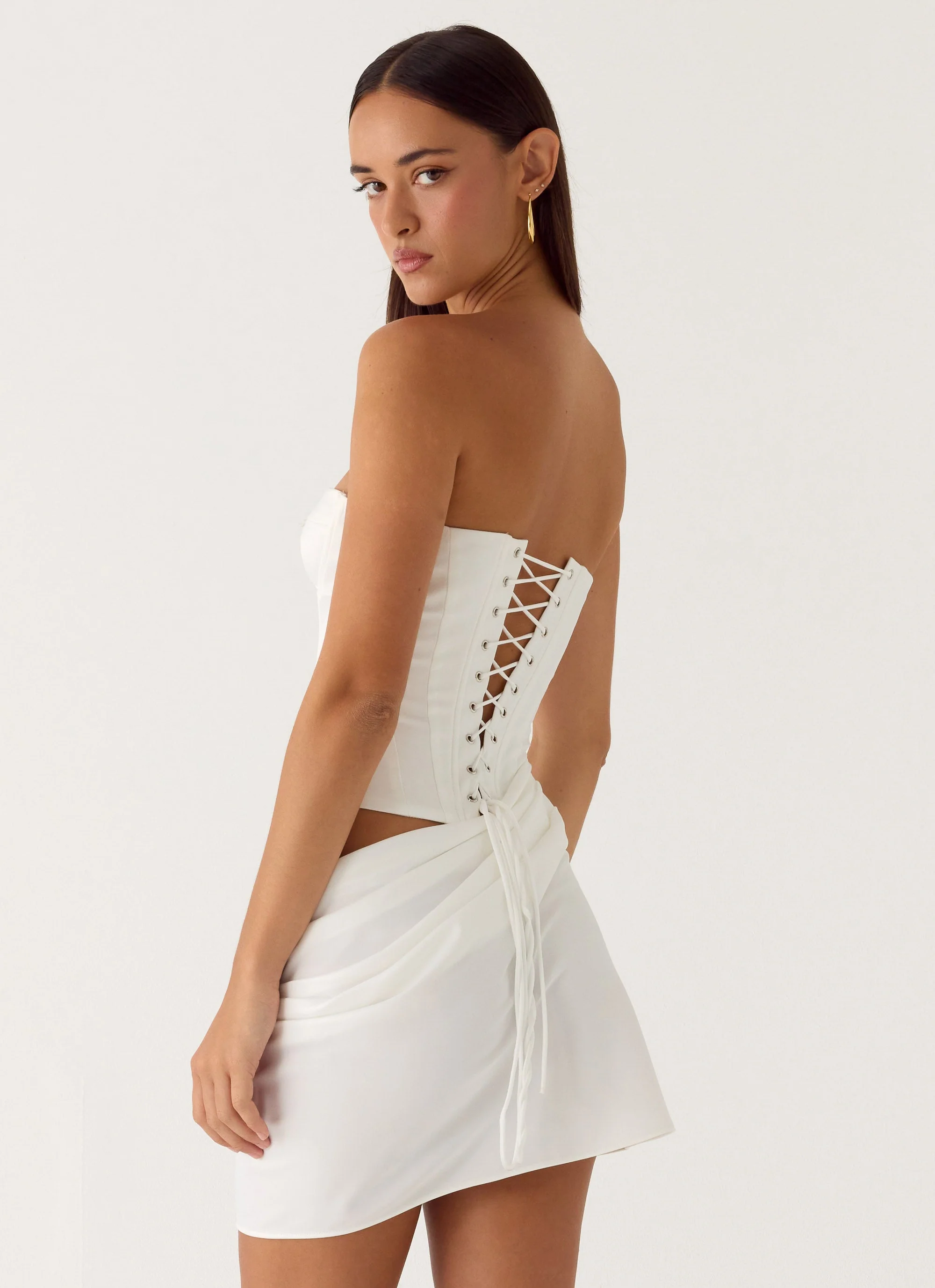 Cosmala Mini Dress - White - Image 6