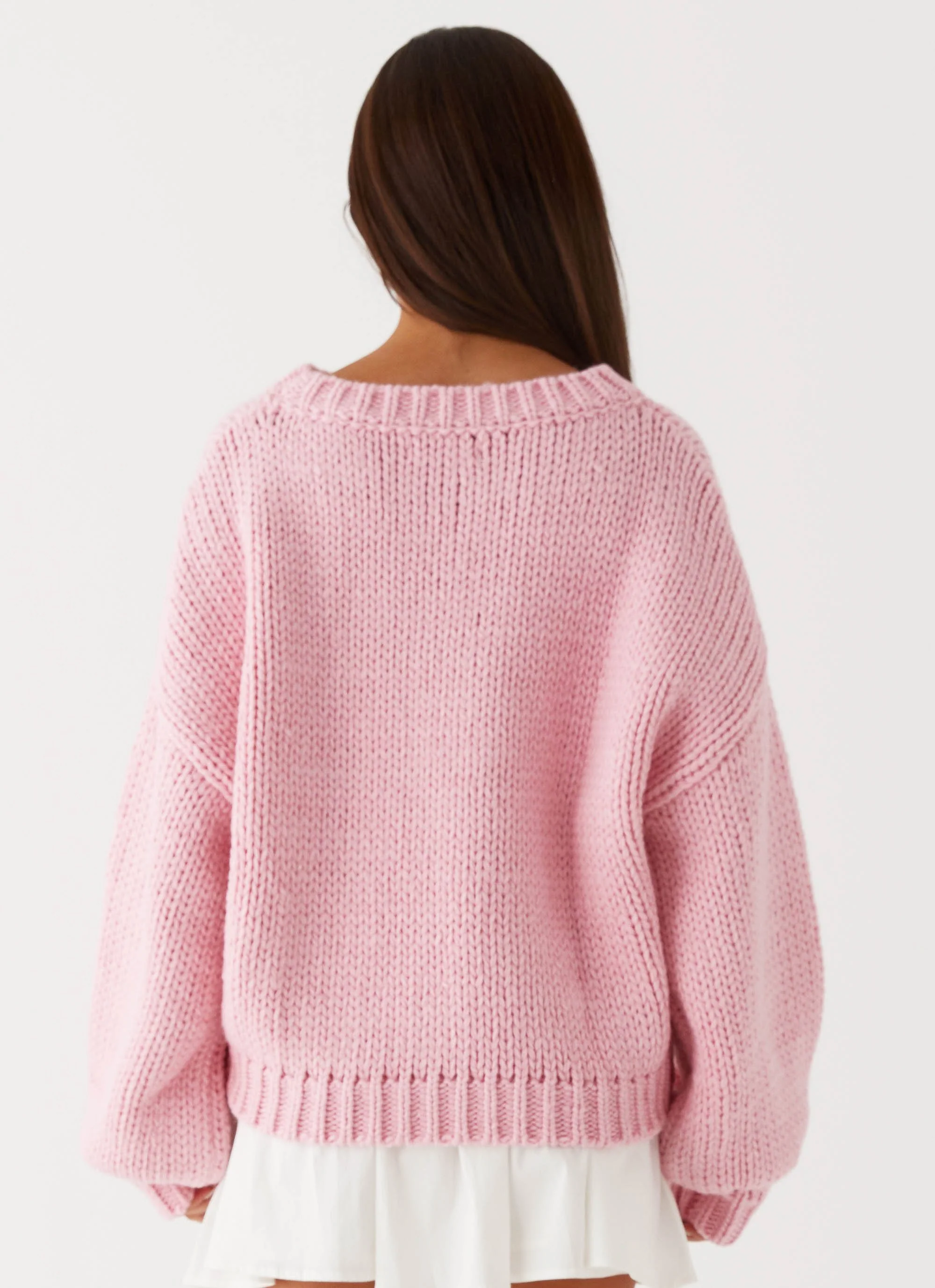 Costella Knit Sweater - Pink - Image 4
