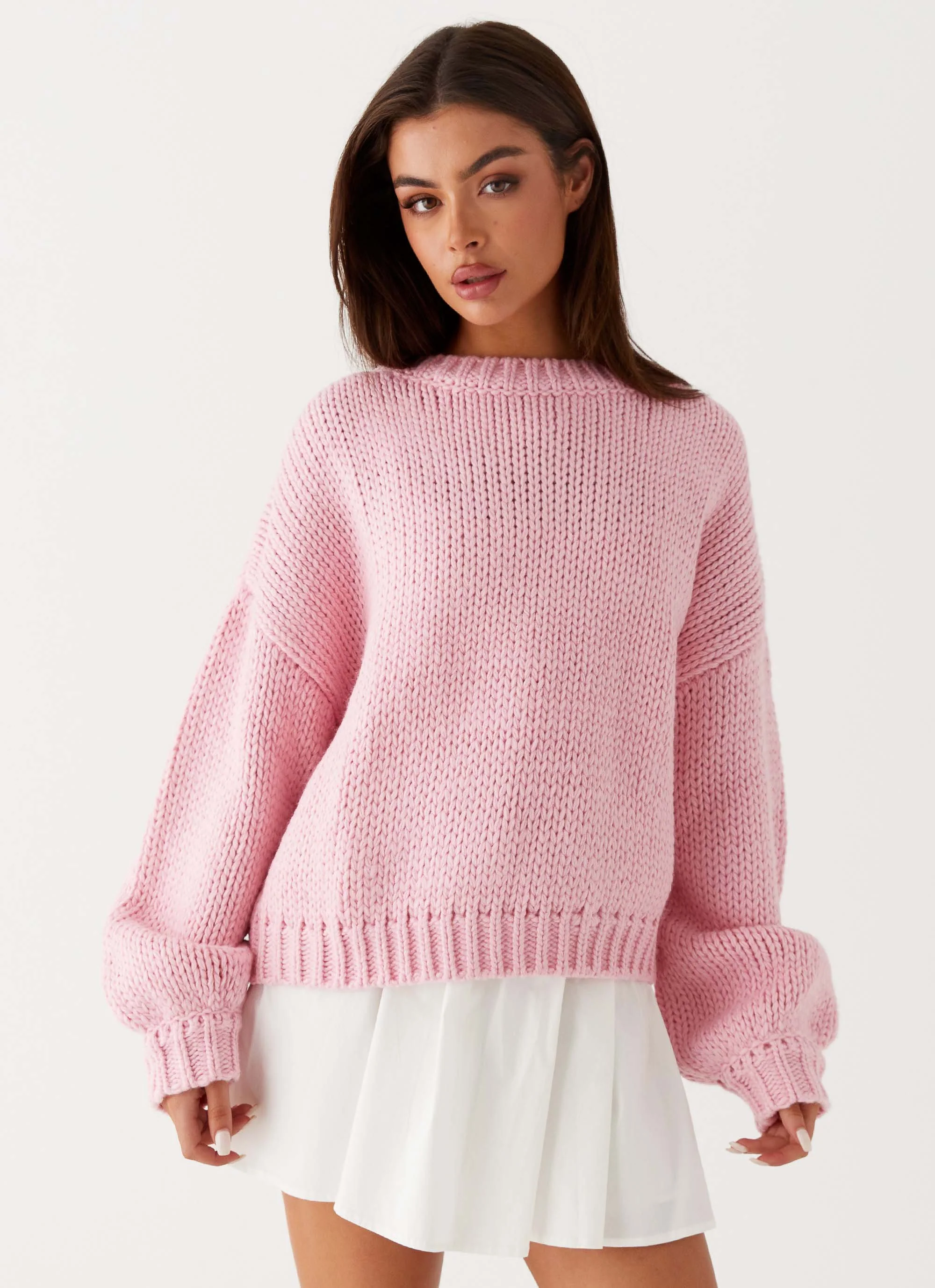 Costella Knit Sweater - Pink - Image 5