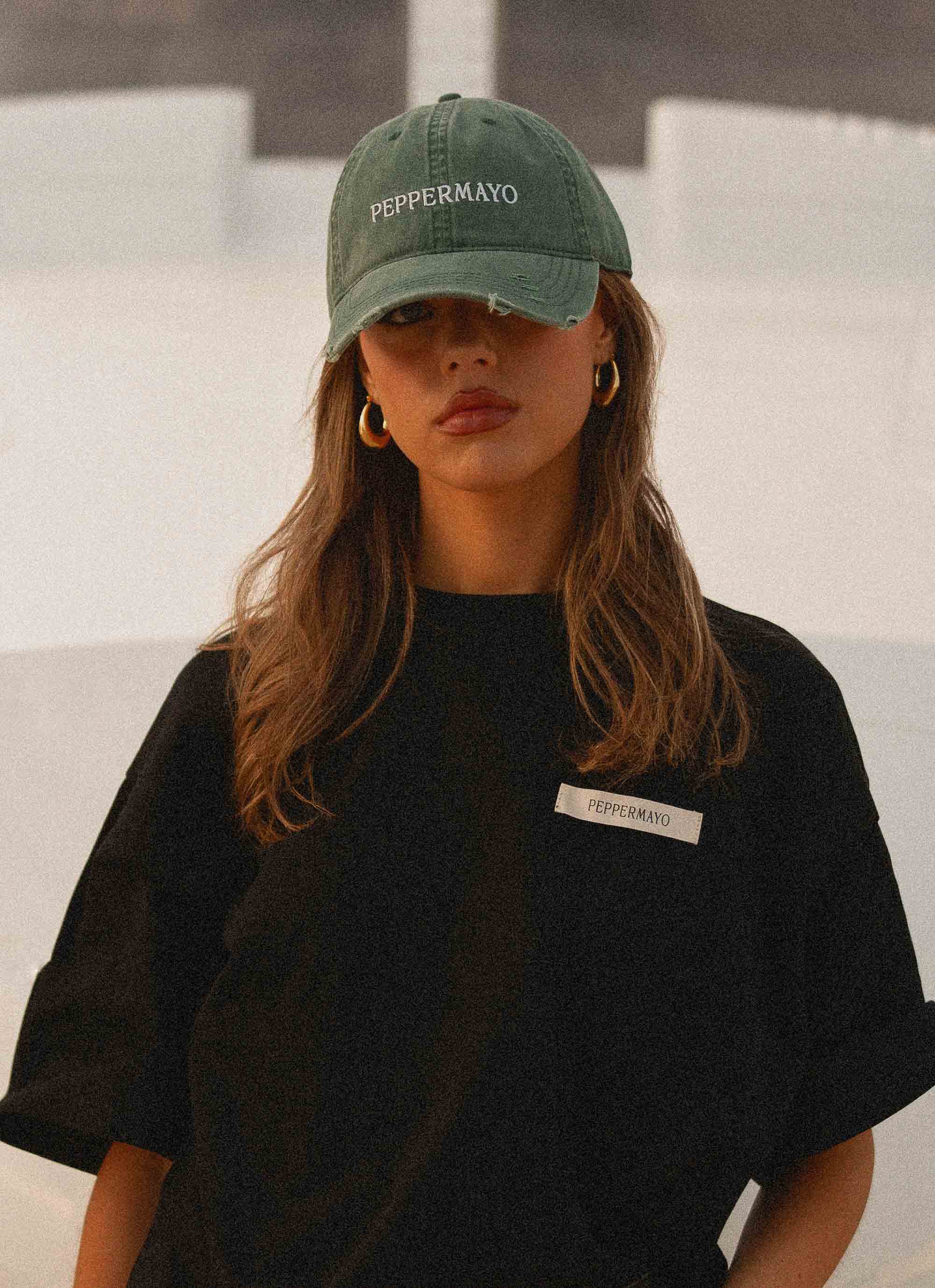 Courtside Baseball Cap - Green - Image 2