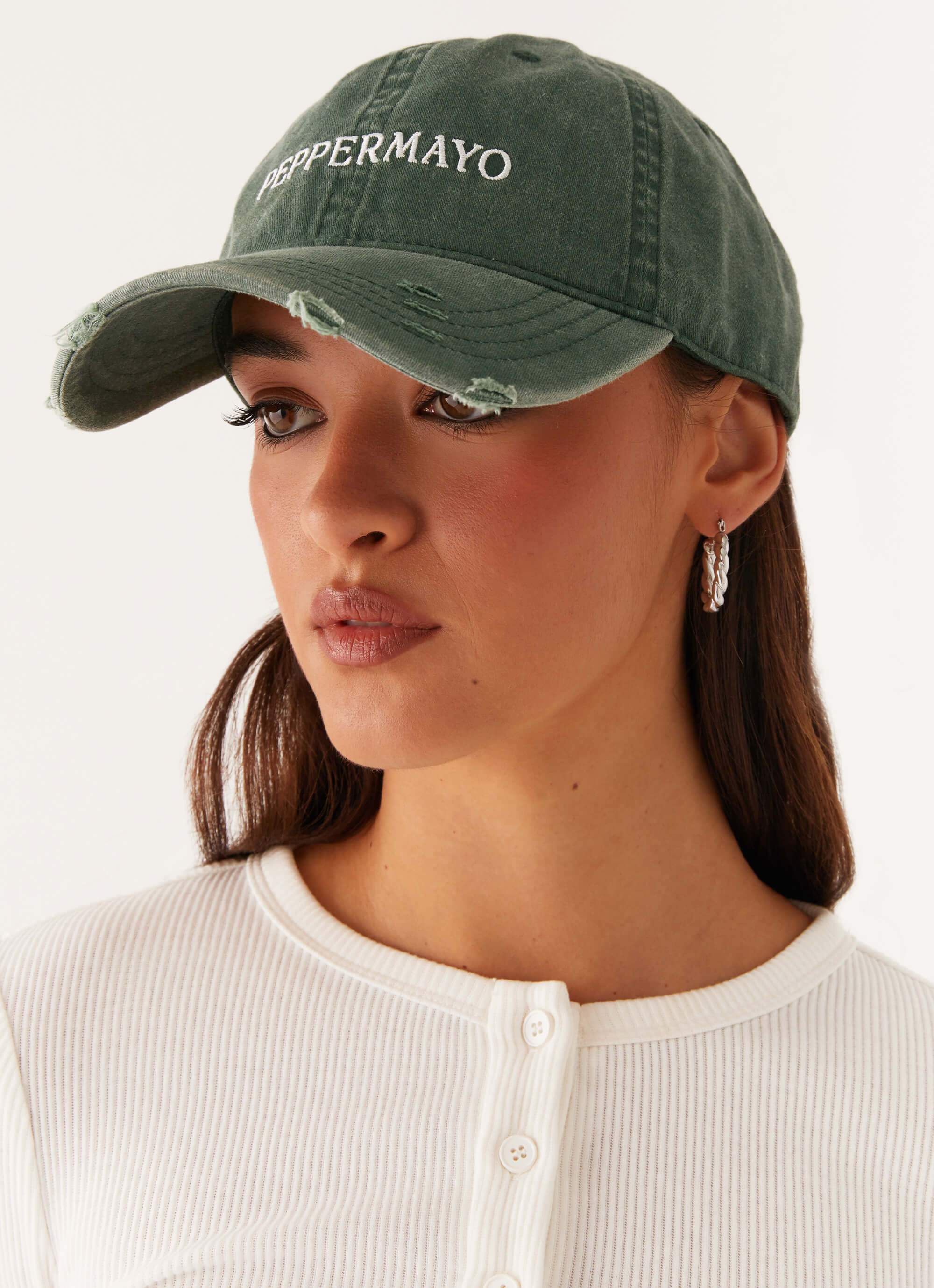 Courtside Baseball Cap - Green - Image 5