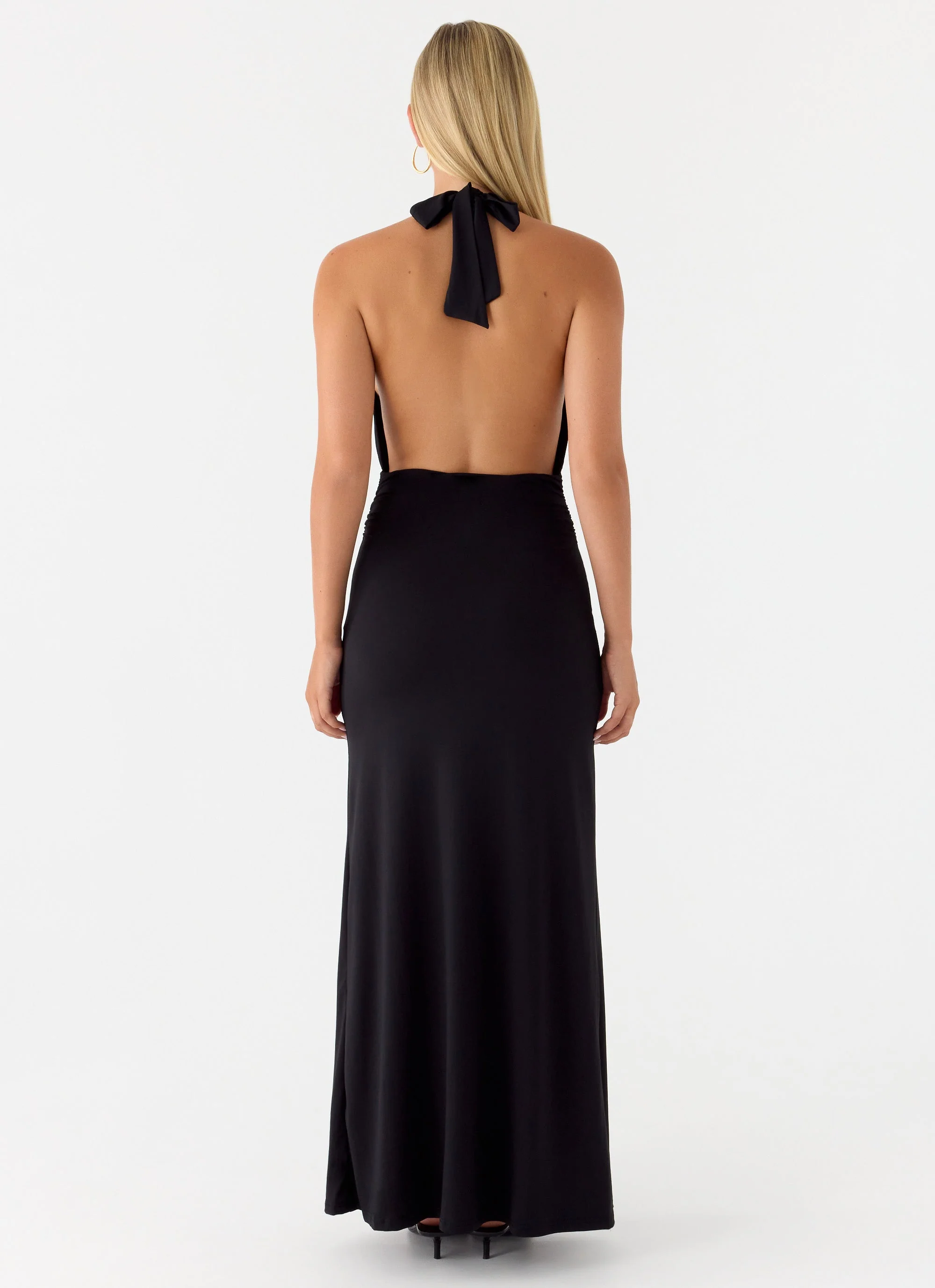 Crazy Over Me Maxi Dress - Black - Image 3