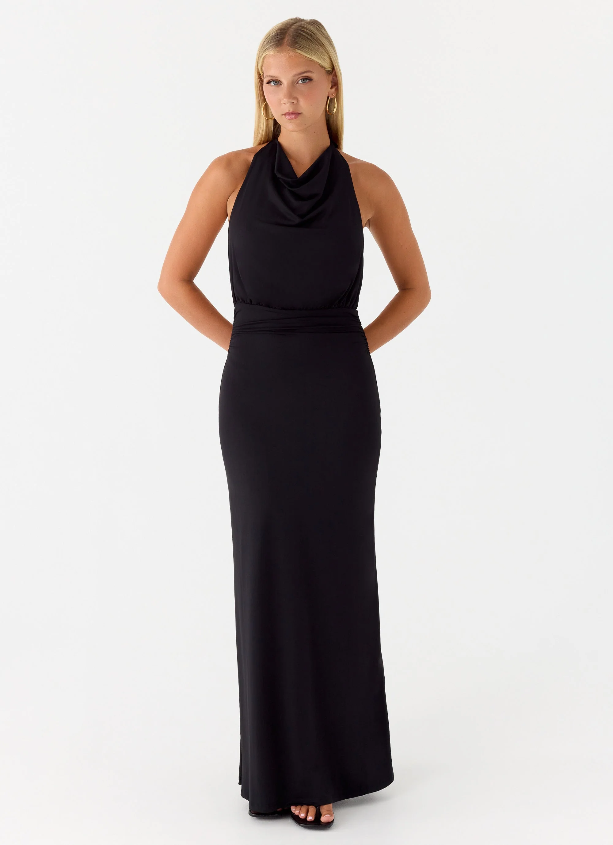 Crazy Over Me Maxi Dress - Black - Image 4
