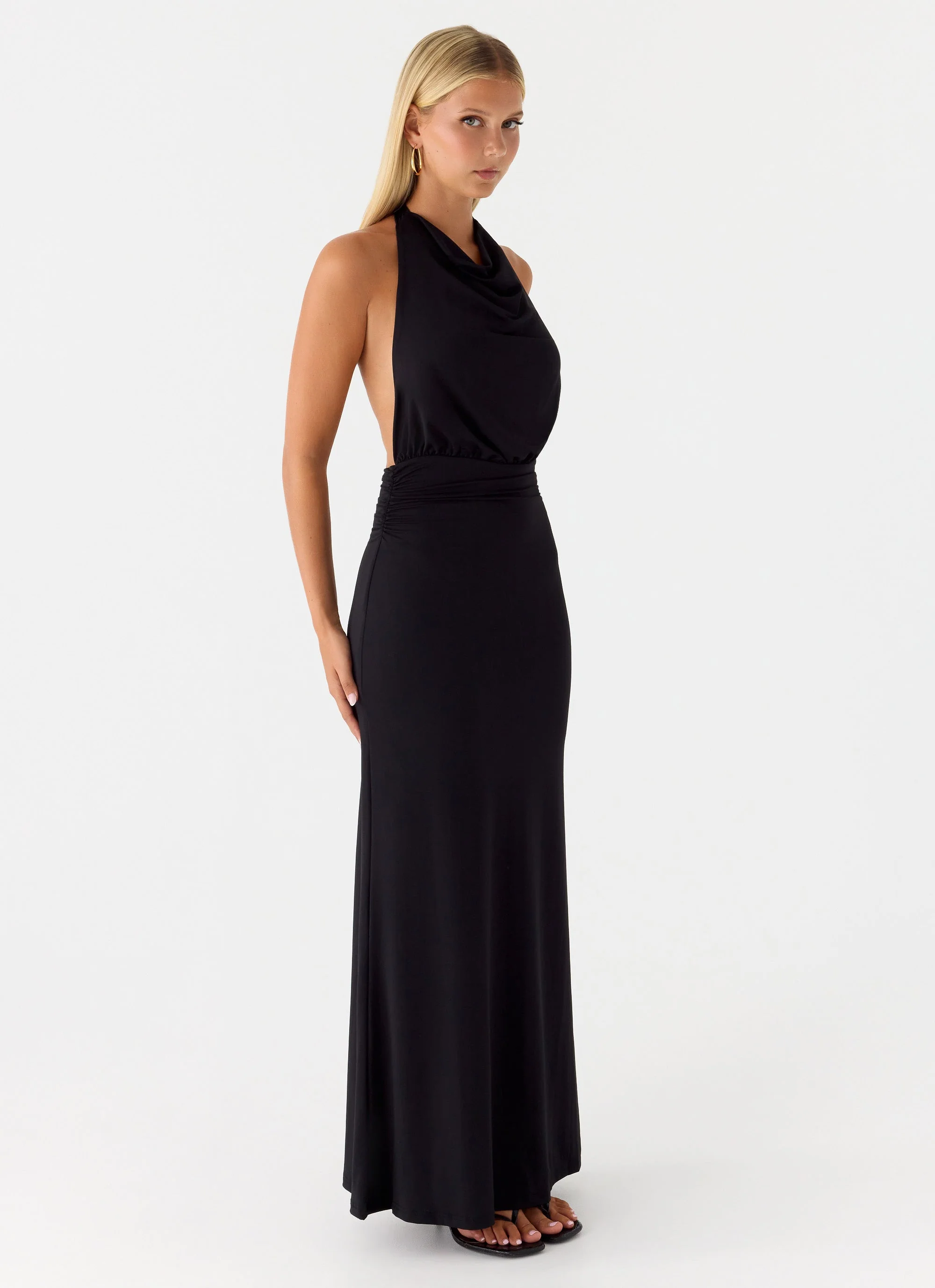 Crazy Over Me Maxi Dress - Black - Image 6