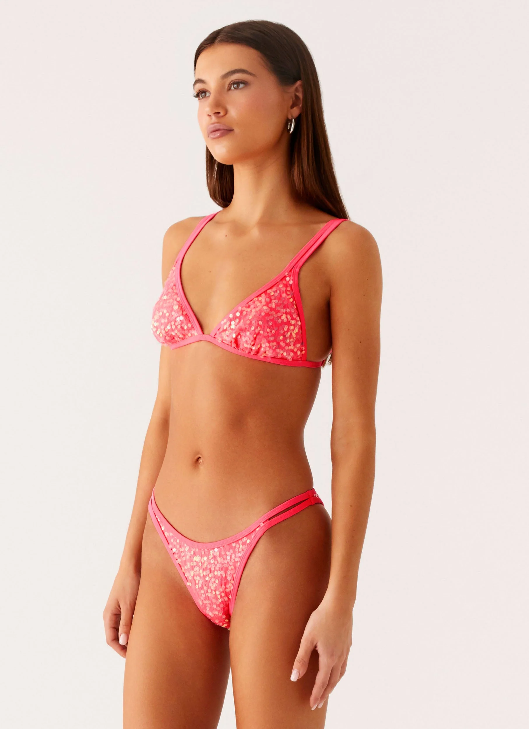 Croatia Bikini Bottoms - Pink Sequin - Image 4