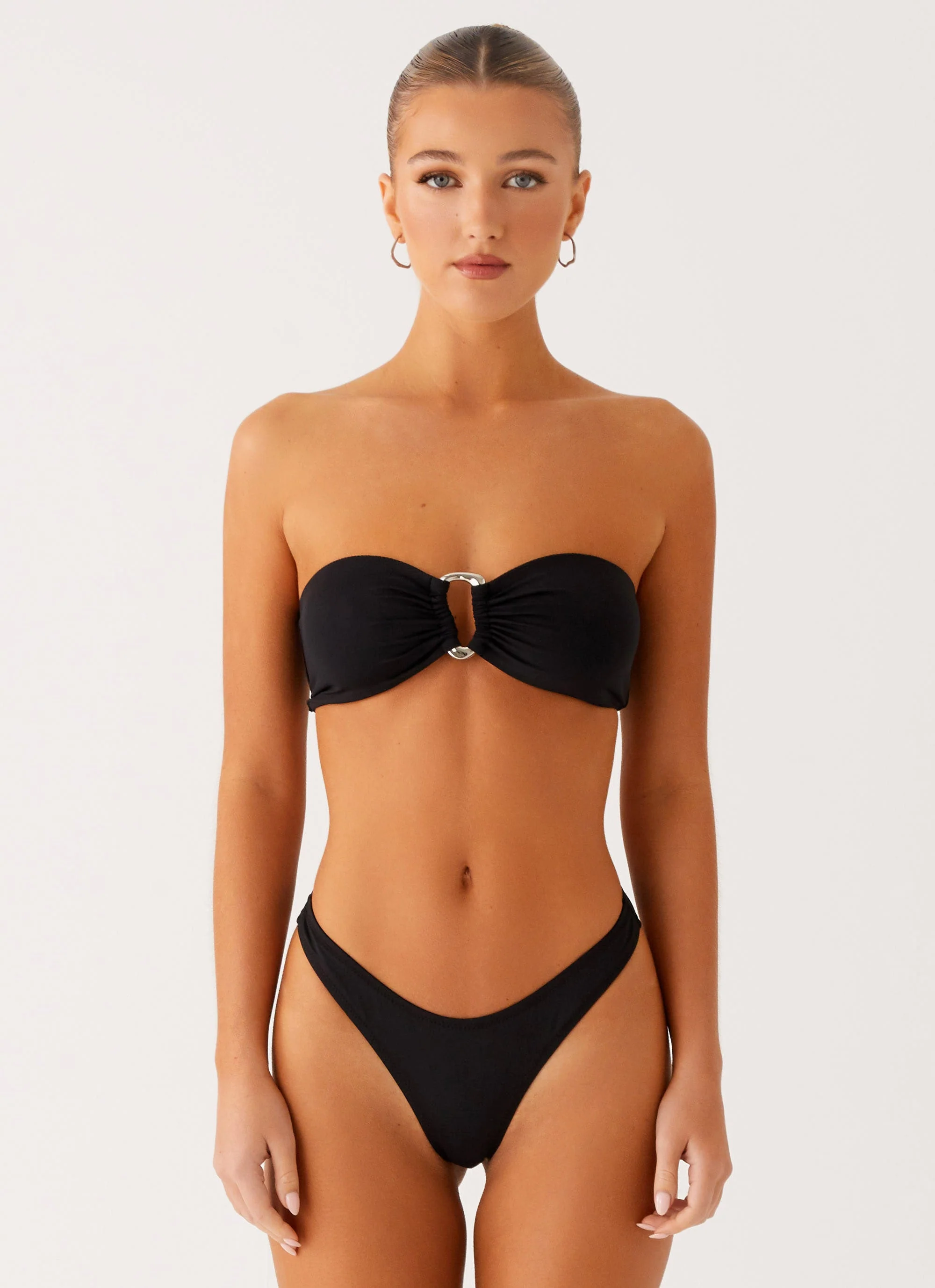 Cuba Strapless Bikini Top - Black - Image 2