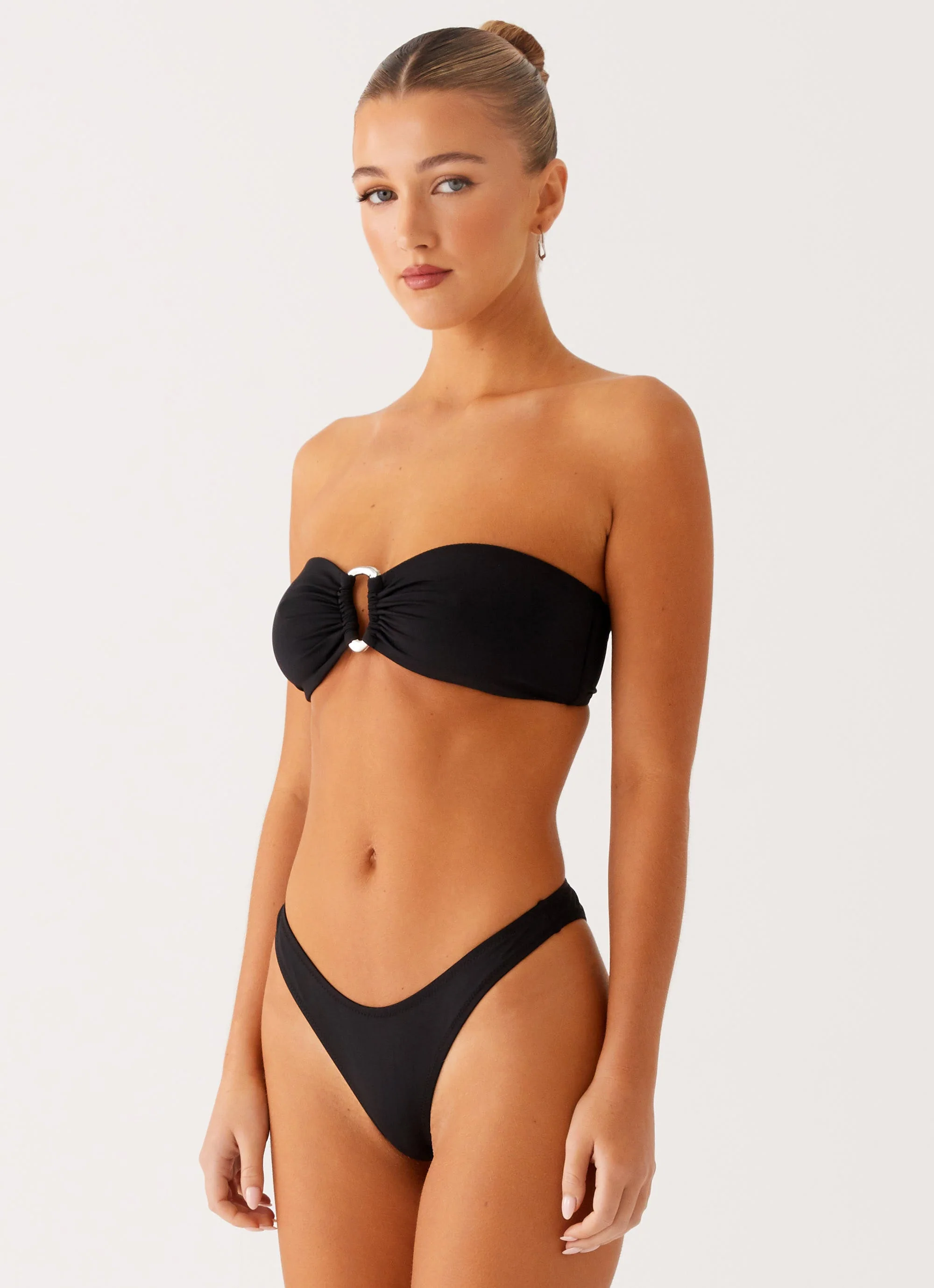 Cuba Strapless Bikini Top - Black - Image 3