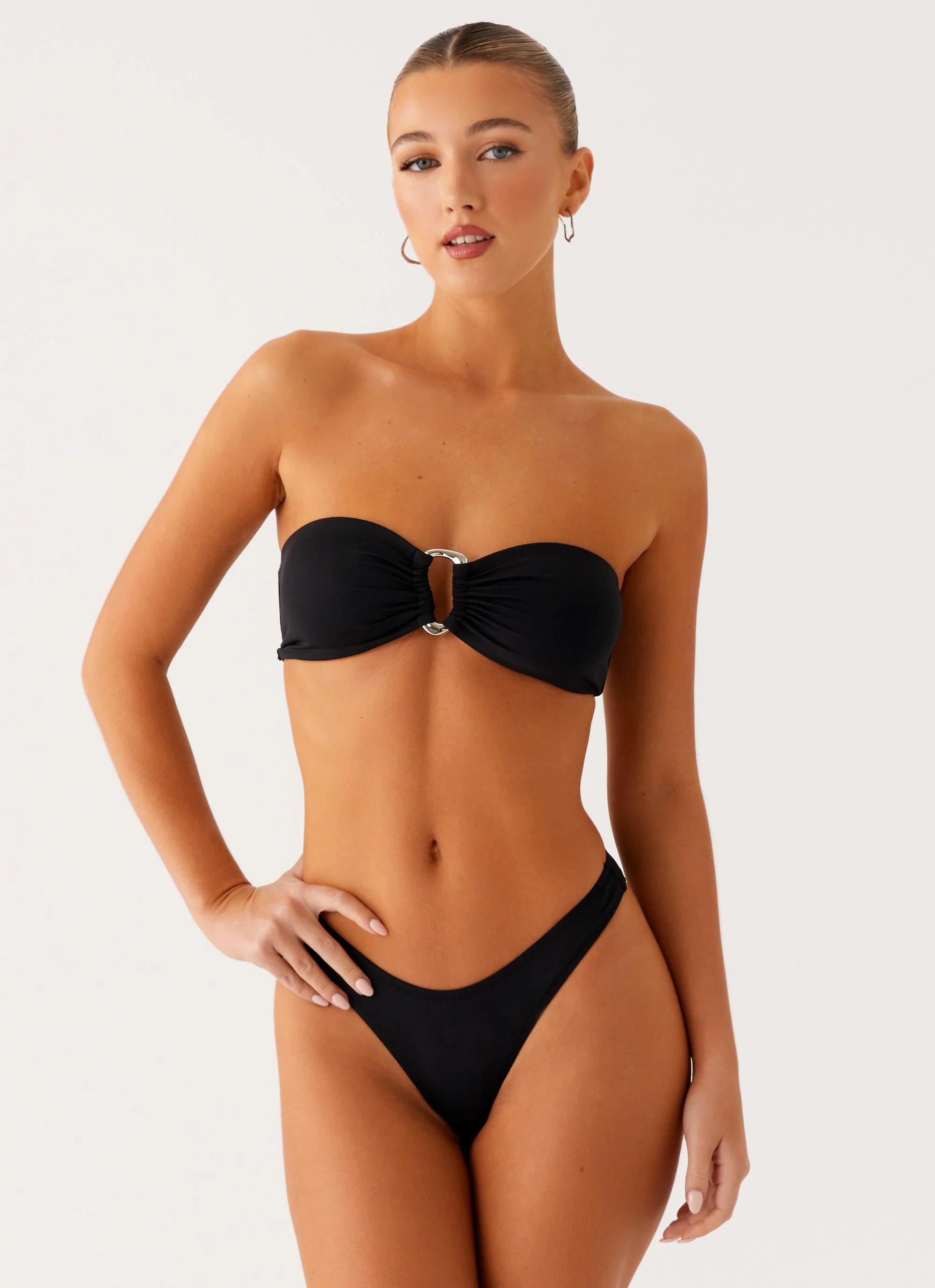 Cuba Strapless Bikini Top - Black - Image 5
