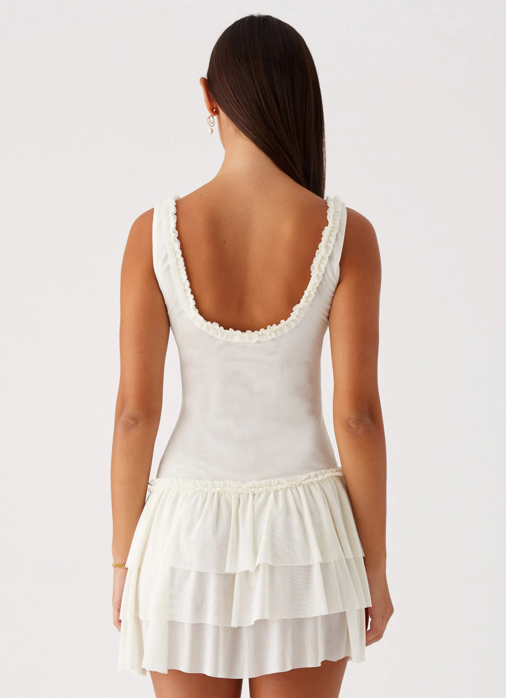 Cyprus Mini Dress - Ivory - Image 5
