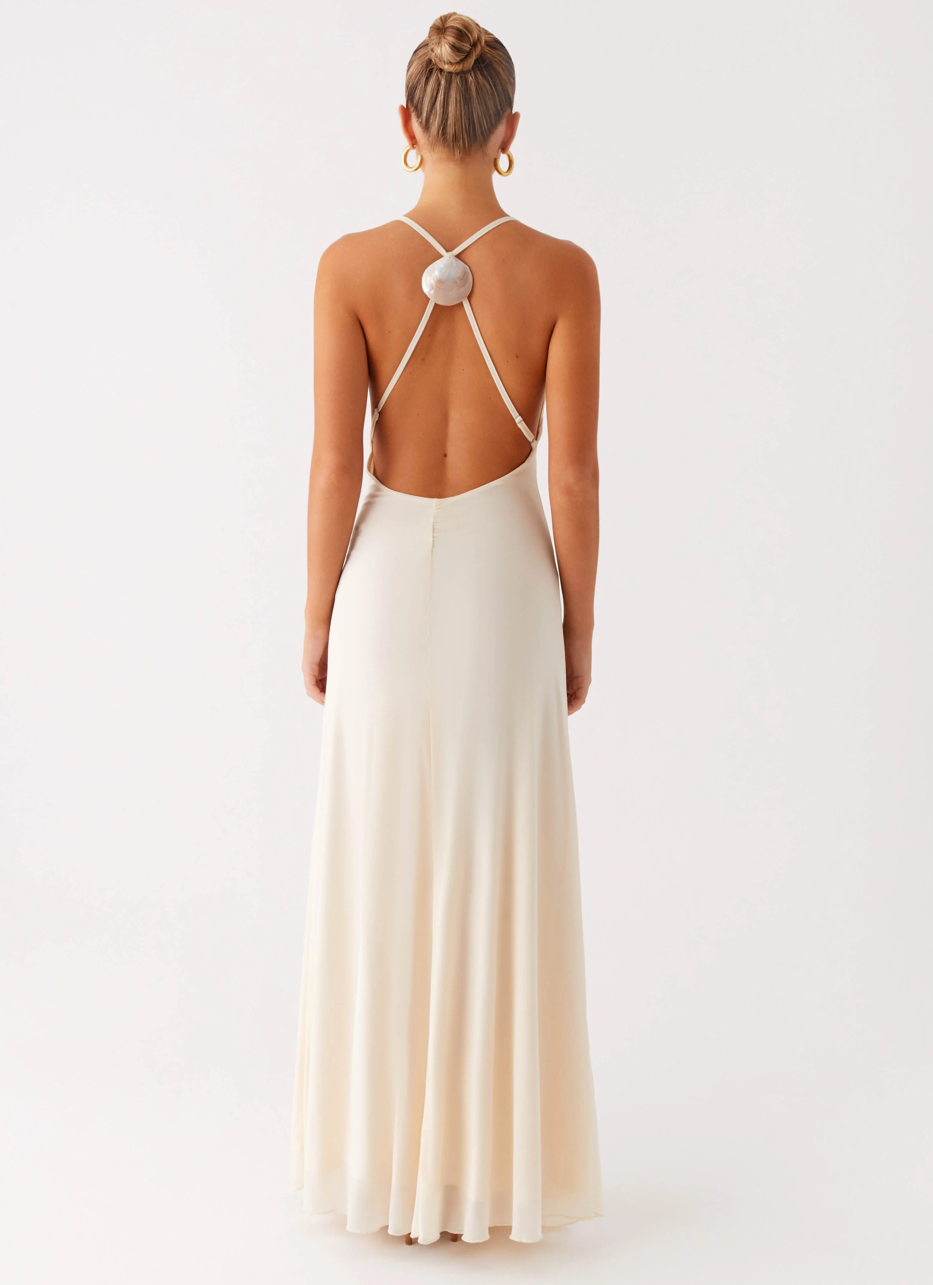 Dahliana Maxi Dress - Off White - Image 3