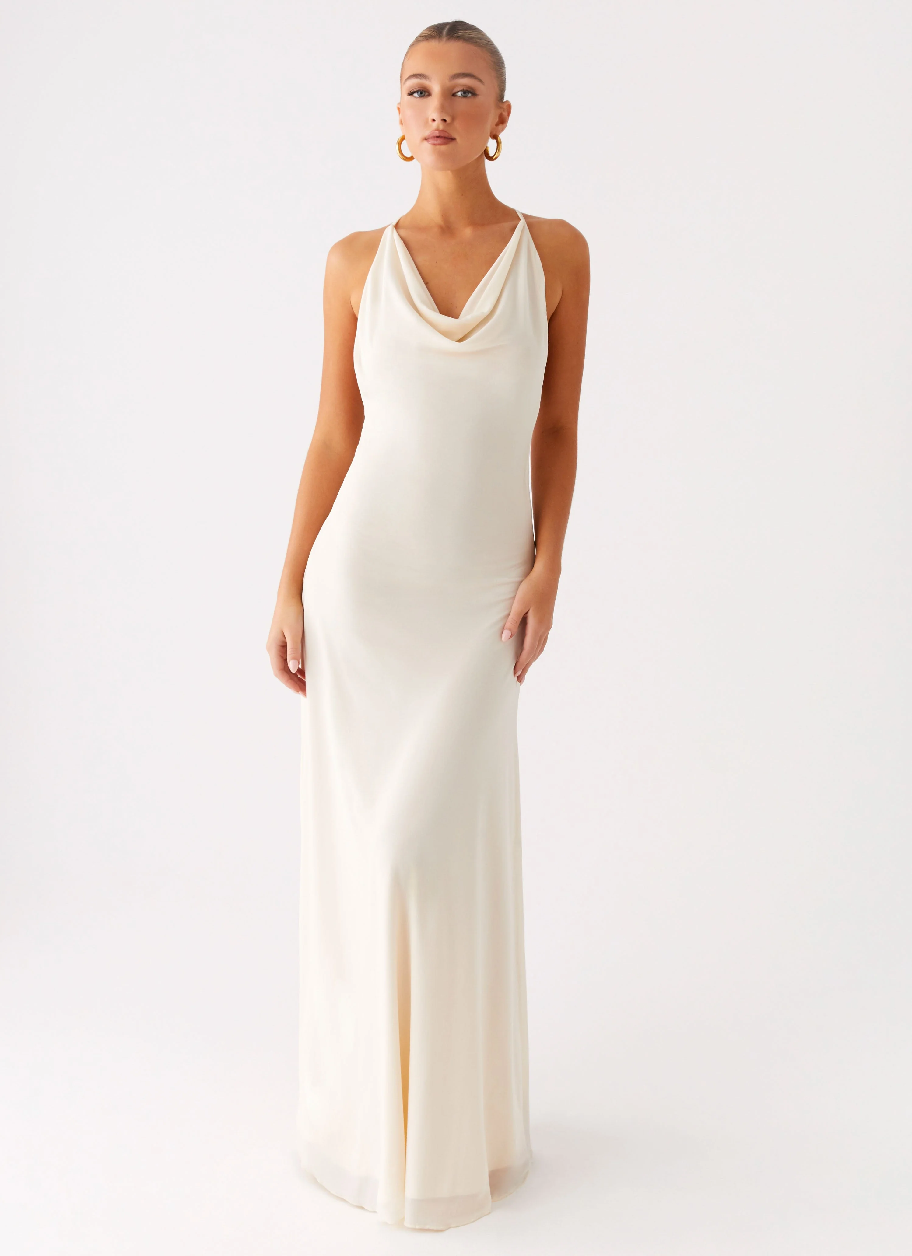 Dahliana Maxi Dress - Off White - Image 6