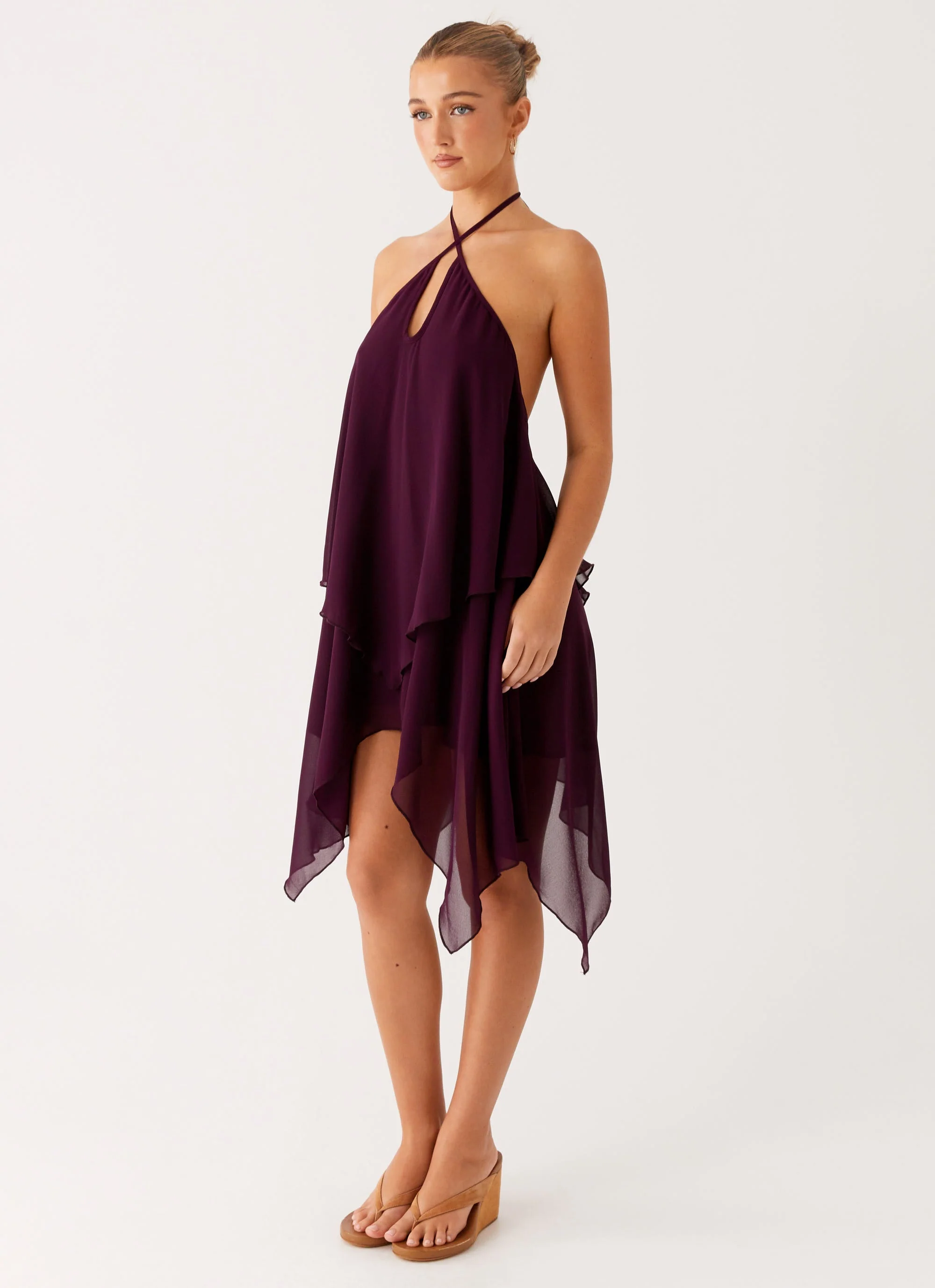 Dalenti Midi Dress - Plum - Image 4
