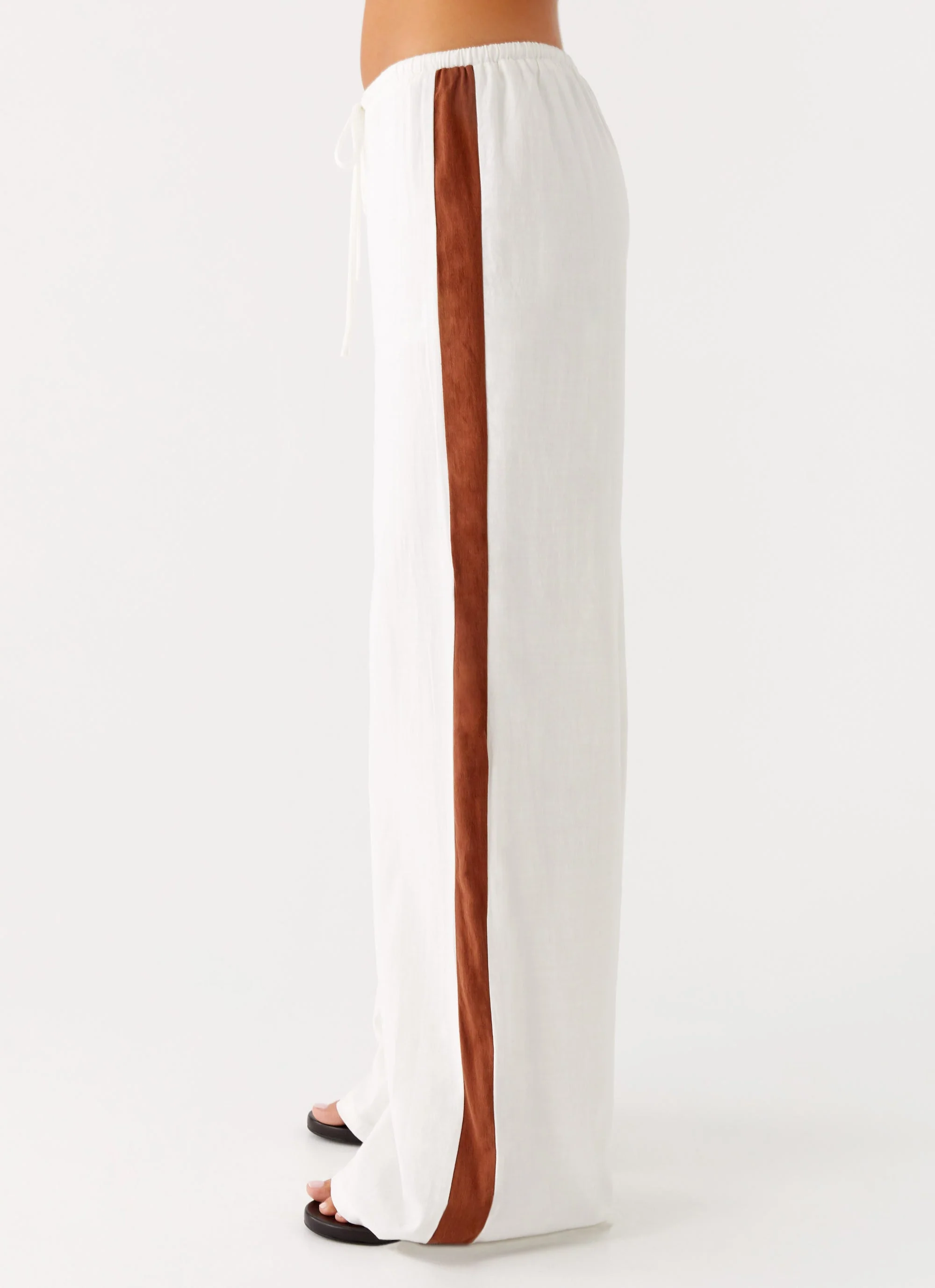 Dalida Linen Pants - Ivory - Image 2