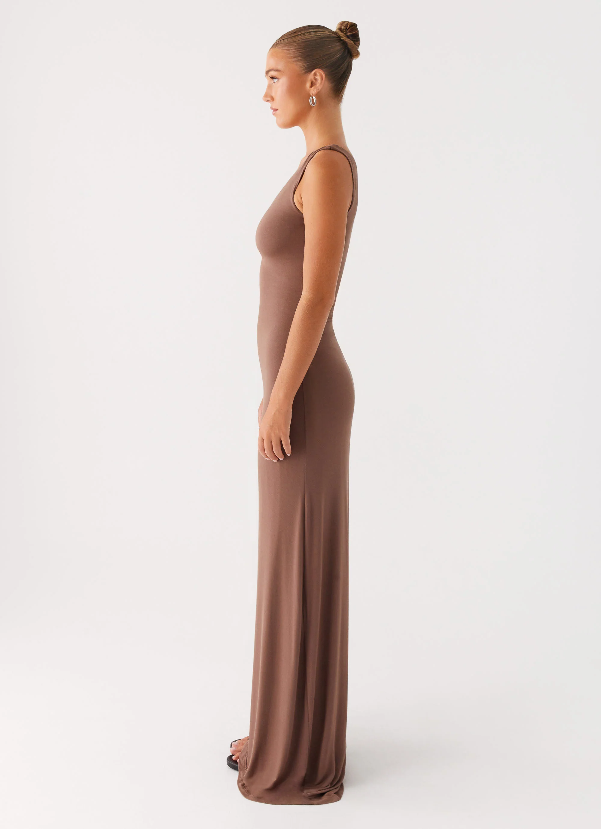 Dalla Maxi Dress - Dark Chocolate - Image 3