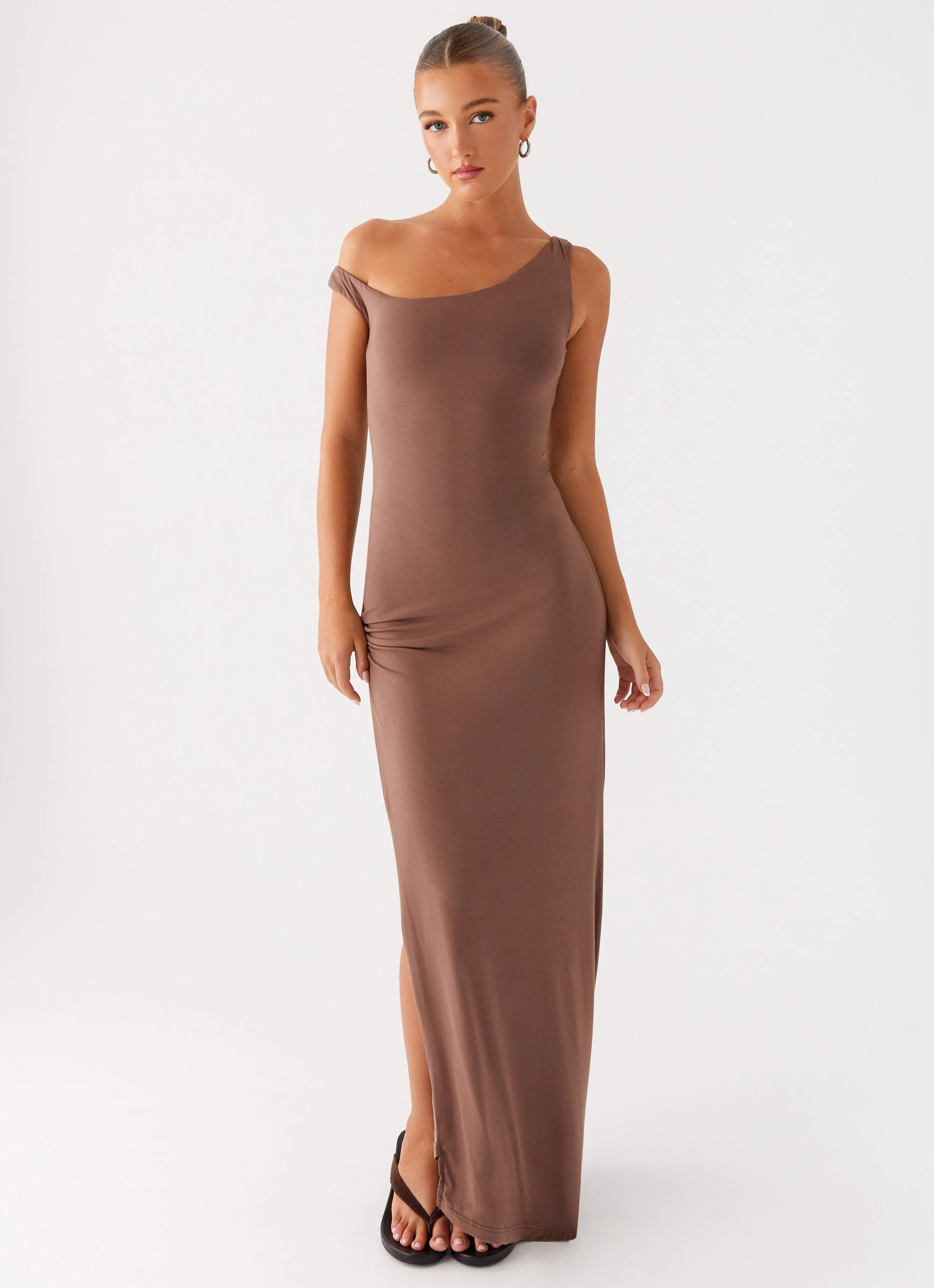 Dalla Maxi Dress - Dark Chocolate - Image 5
