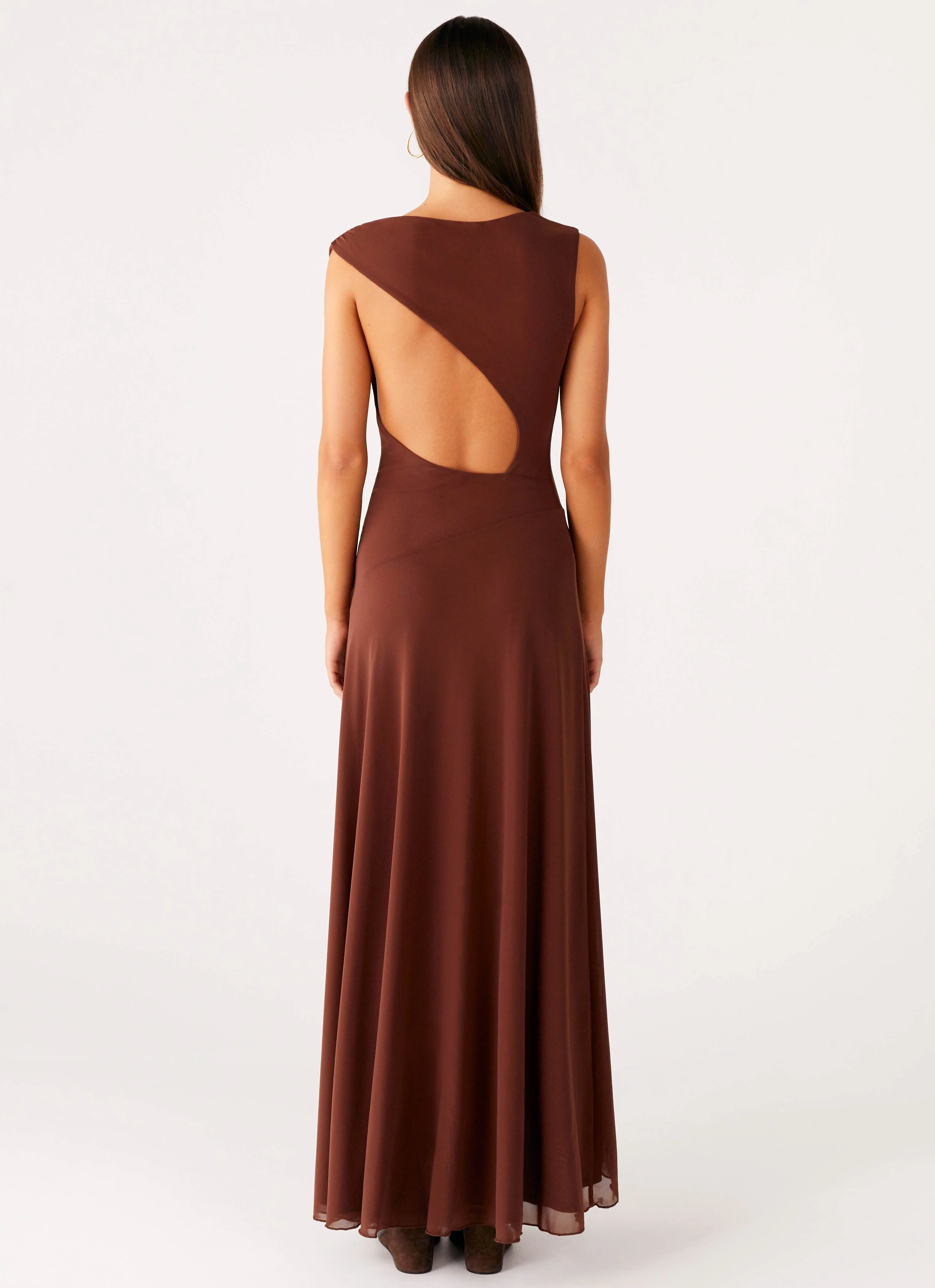 Danika Maxi Dress - Chocolate - Image 3