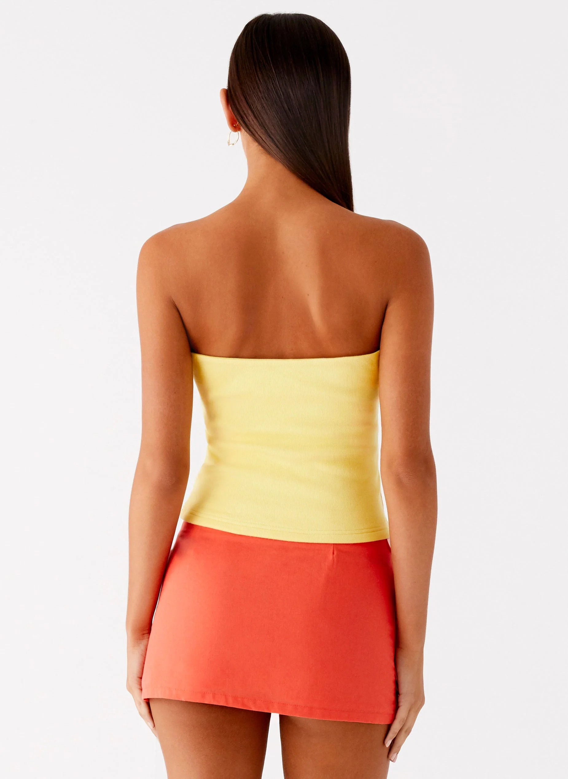 Danta Strapless Top - Yellow - Image 4