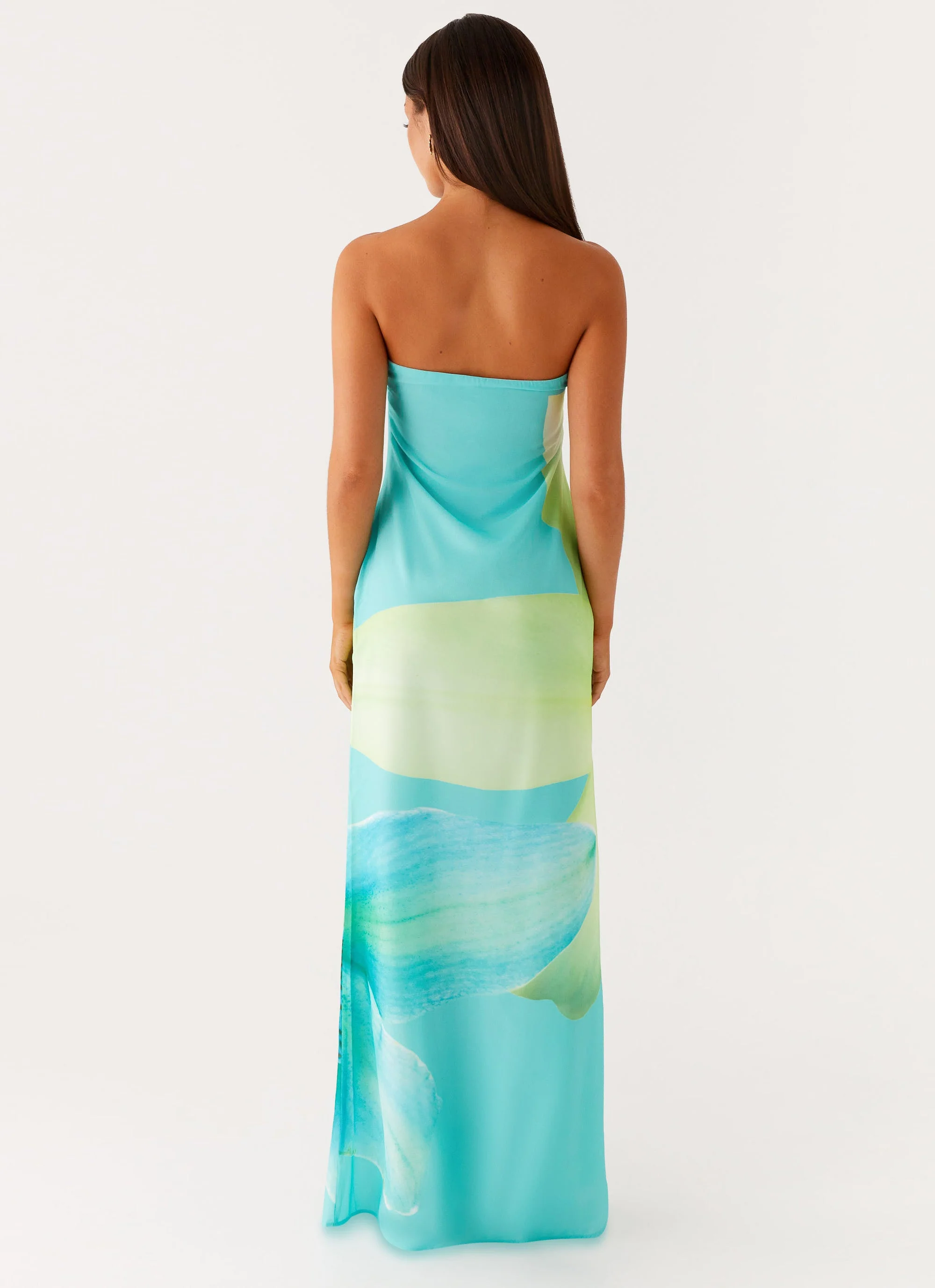 Darcy Maxi Dress - Turquoise Floral - Image 3