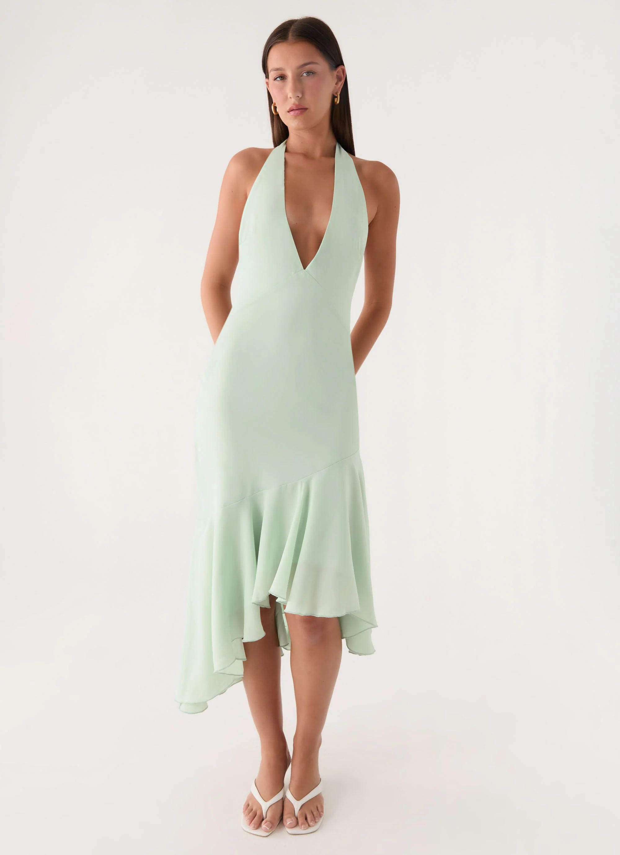 Darline Midi Dress - Pistachio - Image 6