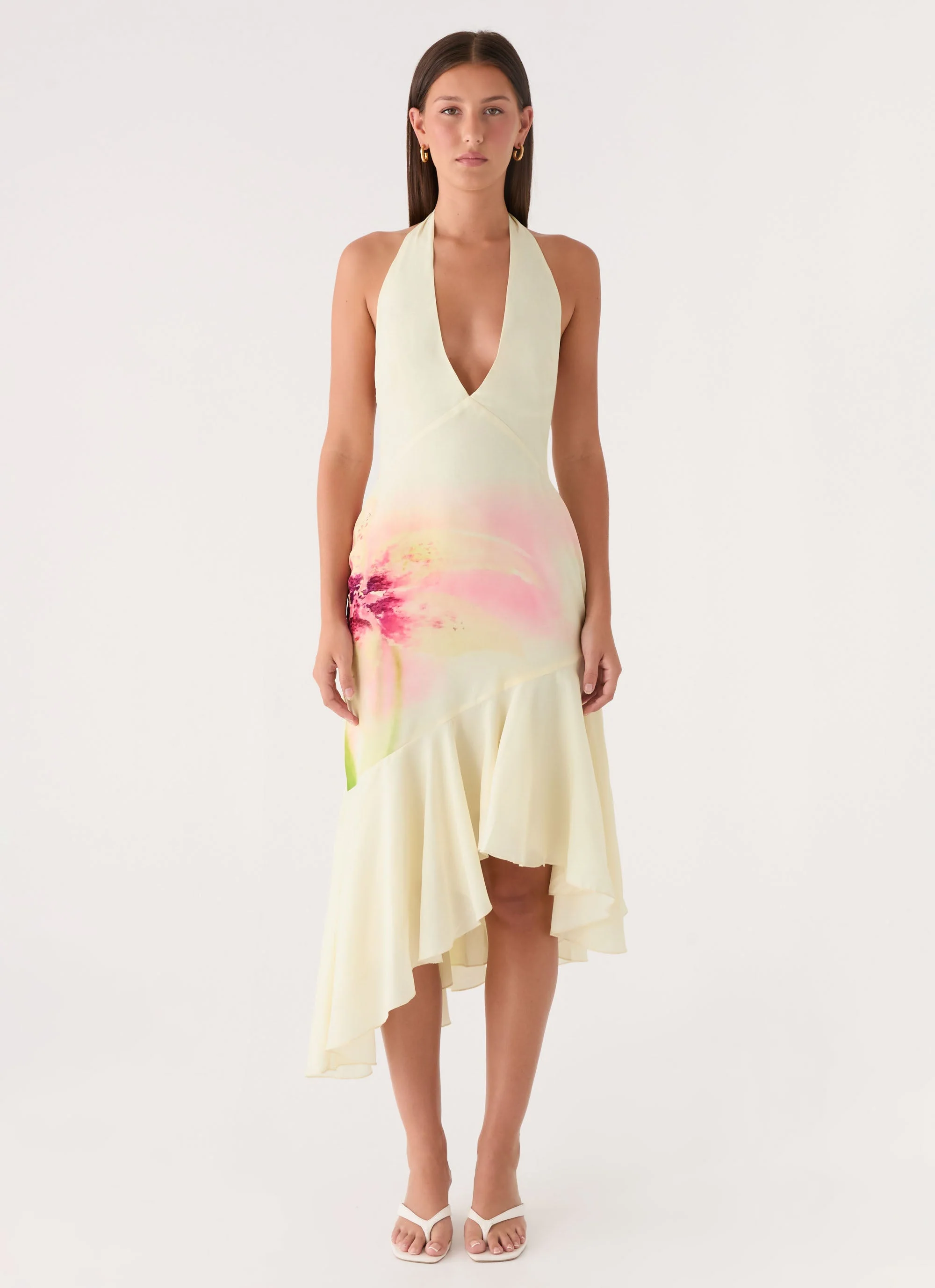 Darline Midi Dress - Soft Lily - Image 4