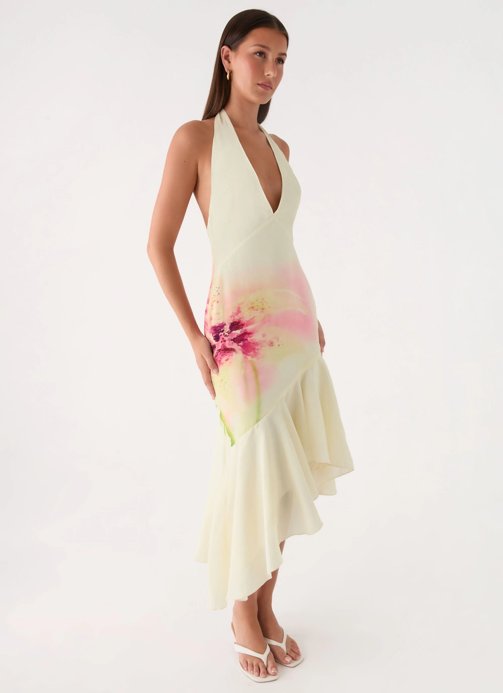 Darline Midi Dress - Soft Lily - Image 5