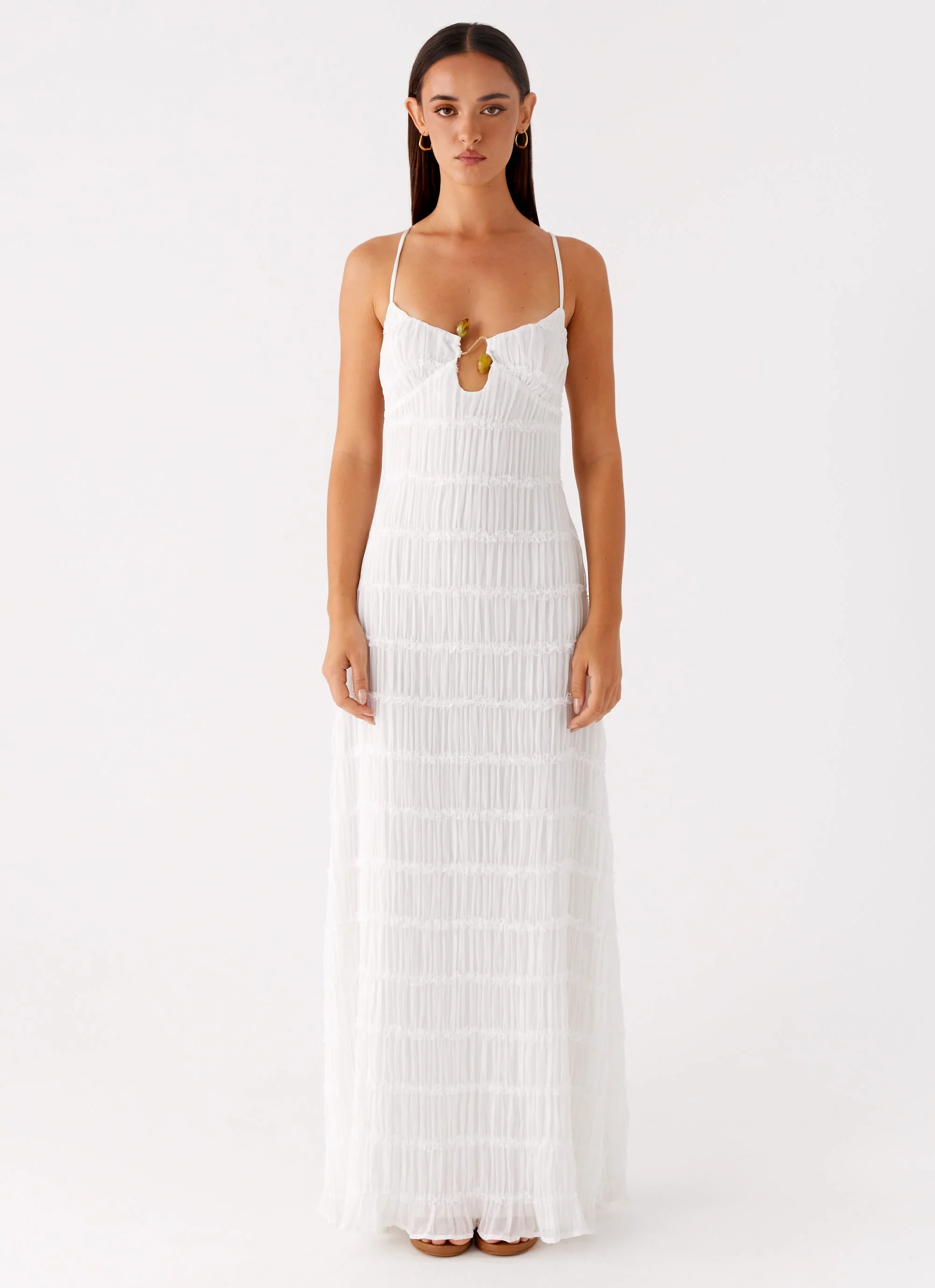Darwin Maxi Dress - White - Image 3