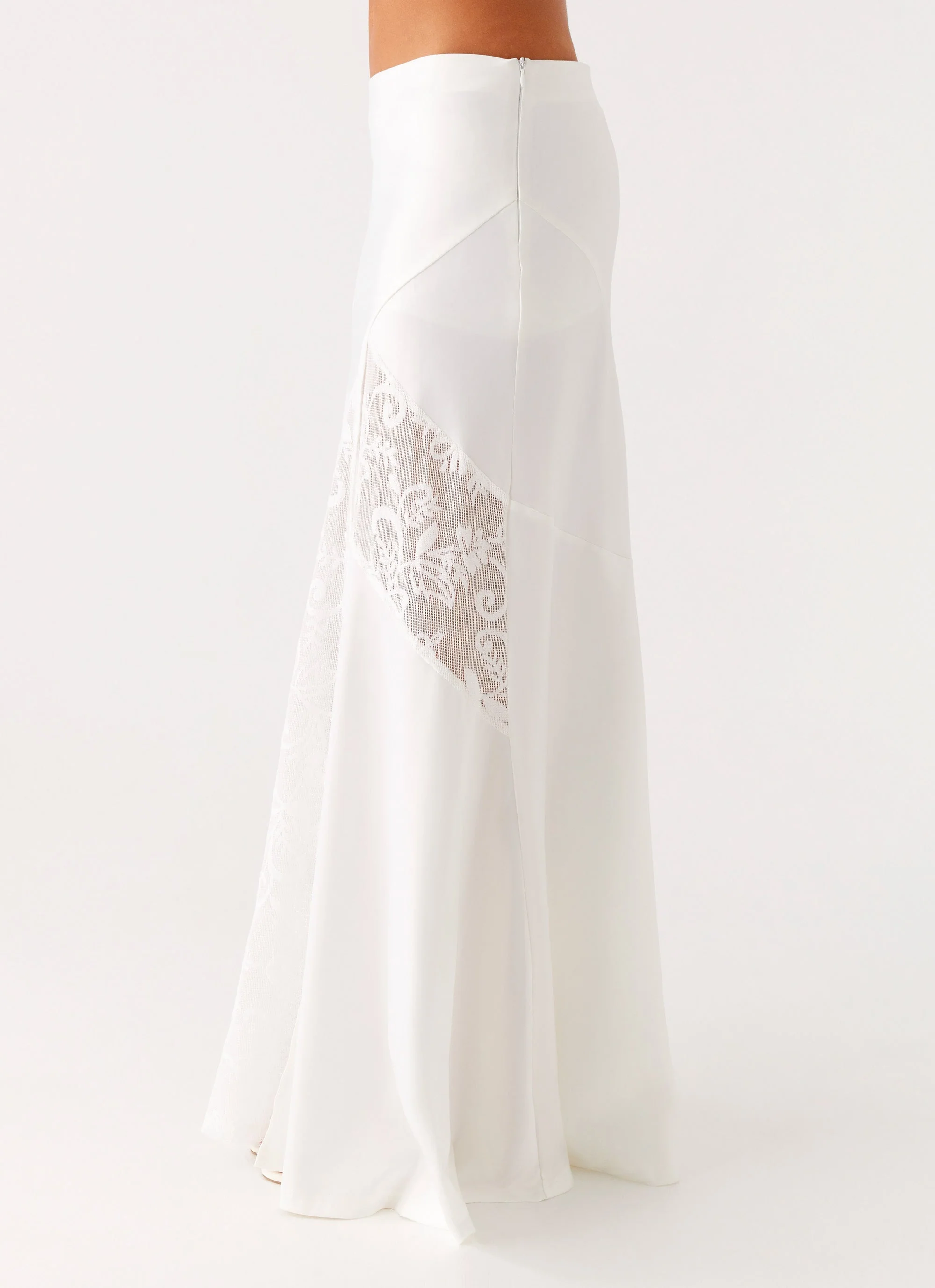 Dasie Lace Maxi Skirt - White - Image 3