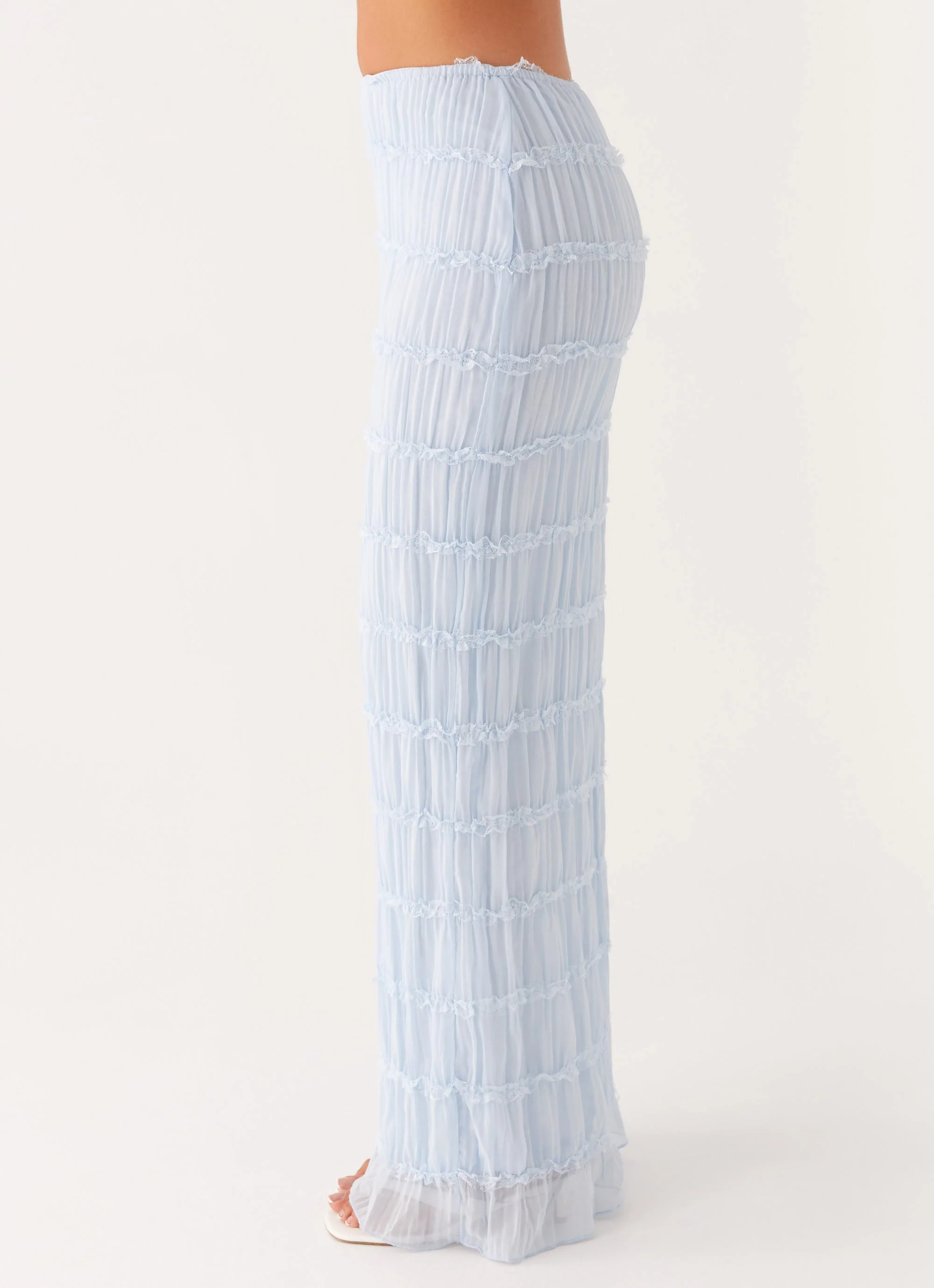 Daydreaming Low Rise Maxi Skirt - Blue - Image 3