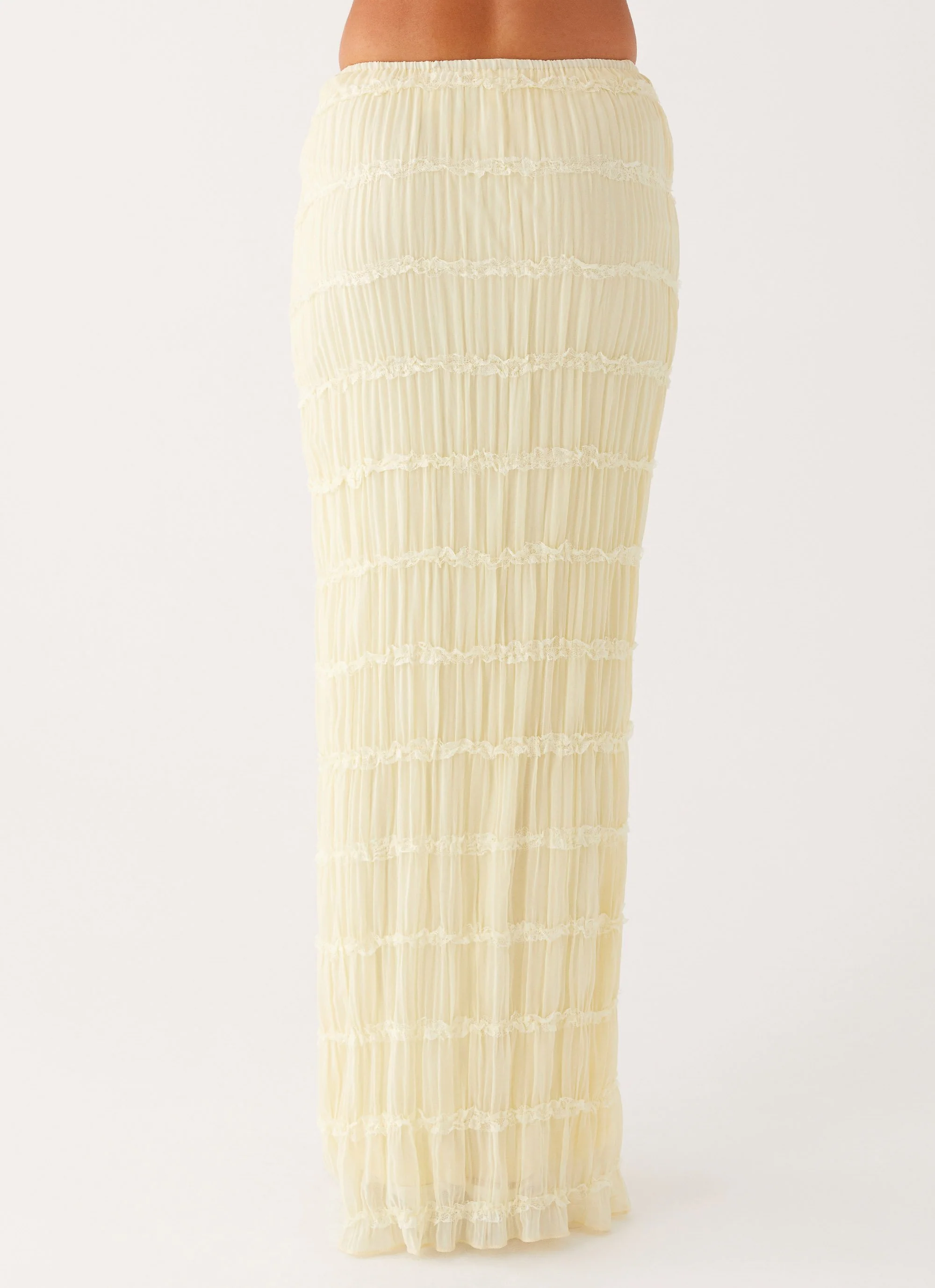 Daydreaming Low Rise Maxi Skirt - Yellow - Image 5