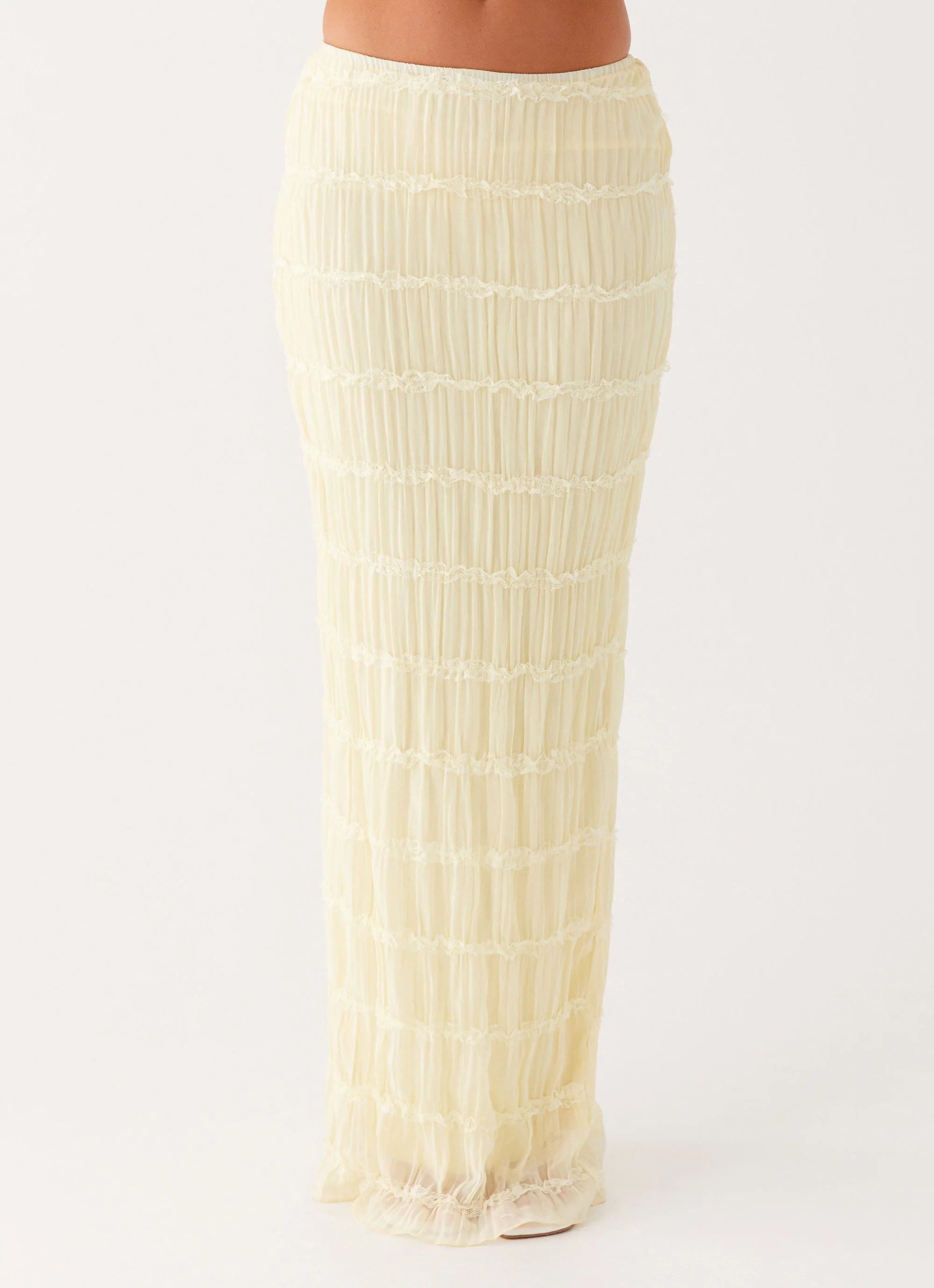 Daydreaming Low Rise Maxi Skirt - Yellow - Image 6