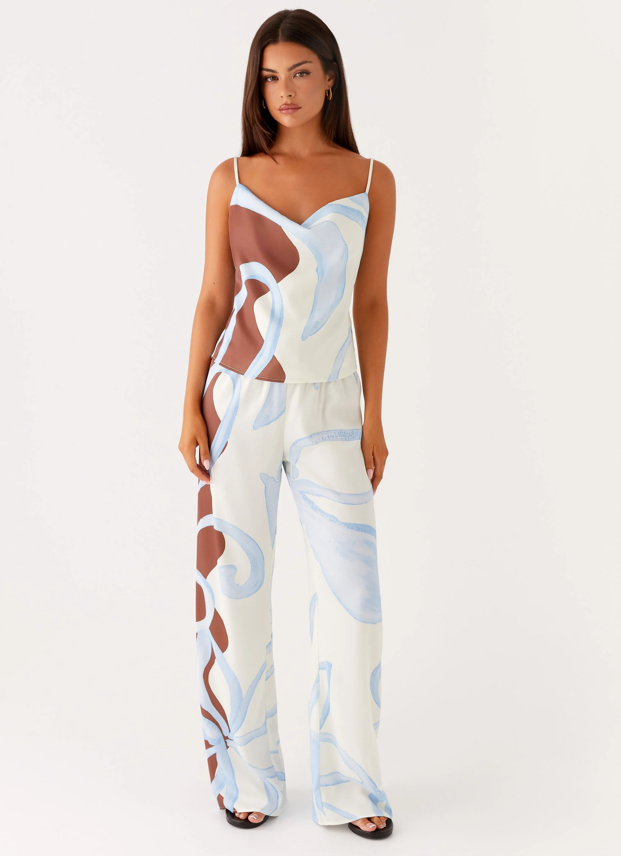 Deacon Low Rise Pants - Bloom Wave Print - Image 5