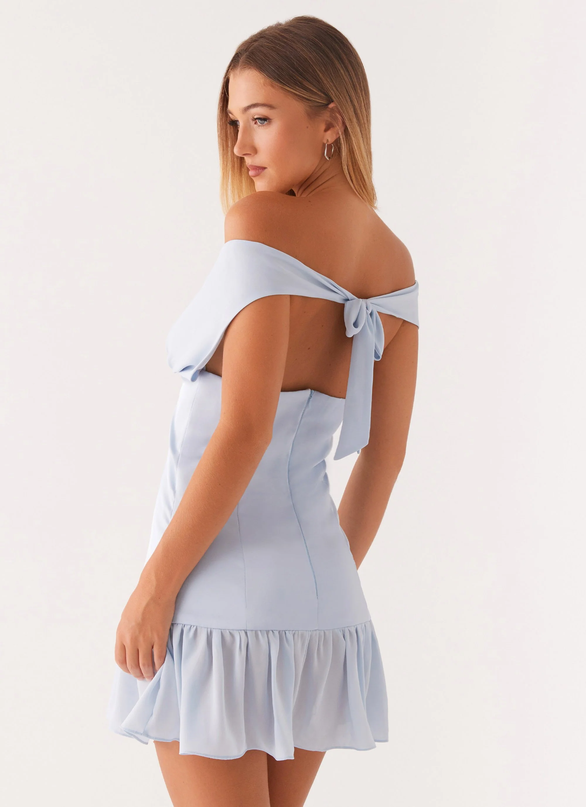 Dear Diary Mini Dress - Pastel Blue - Image 6