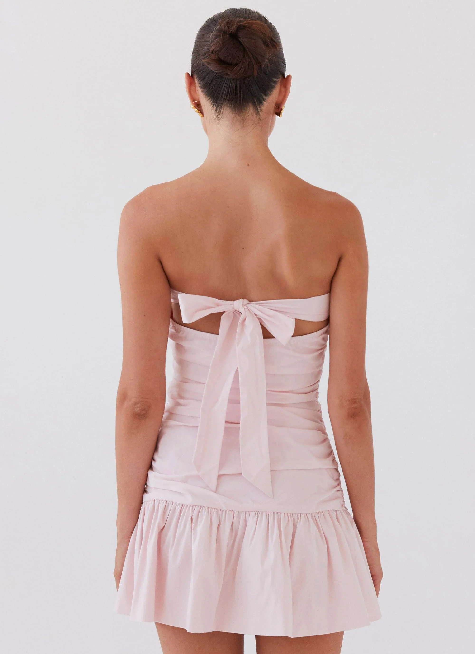 Dear Taylor Ruched Mini Dress - Pink Cloud - Image 4