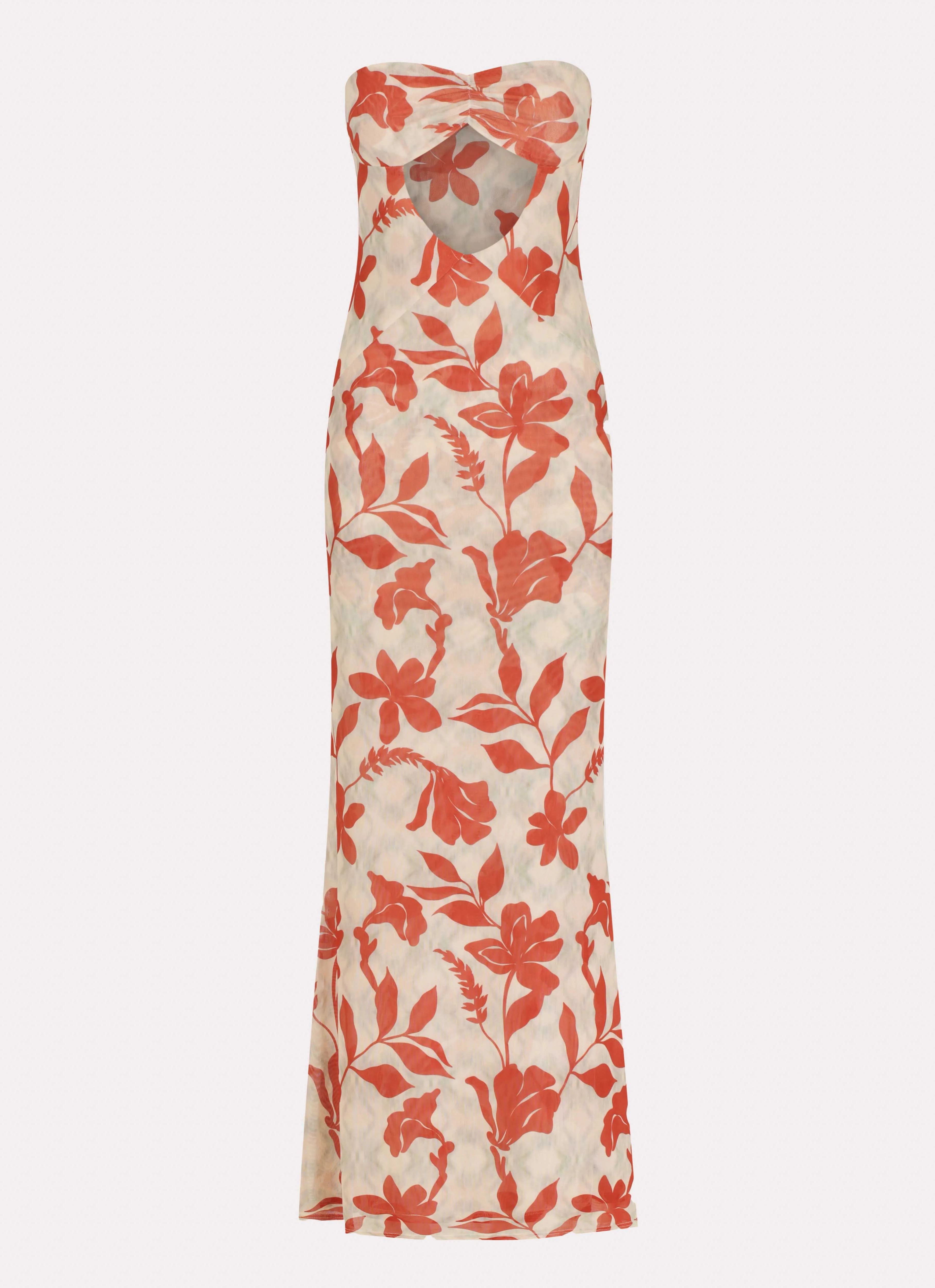 Dearest Maxi Dress - Red Green Floral - Image 6