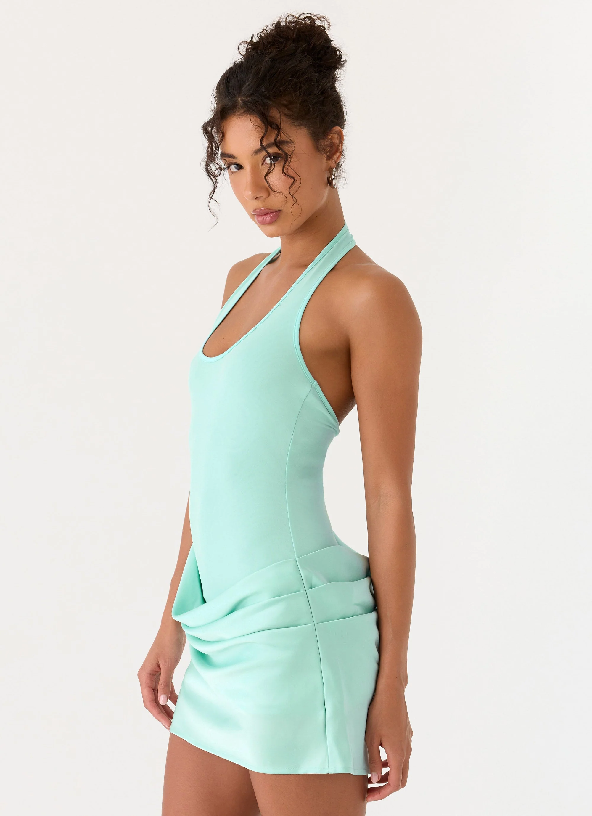 Deena Mini Dress - Mint - Image 6