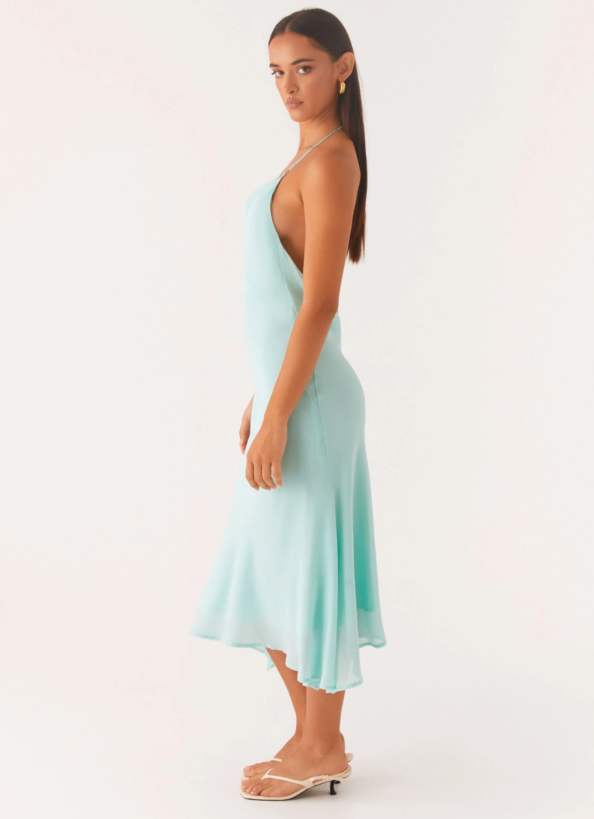 Deep Dive Midi Dress - Pale Blue - Image 3